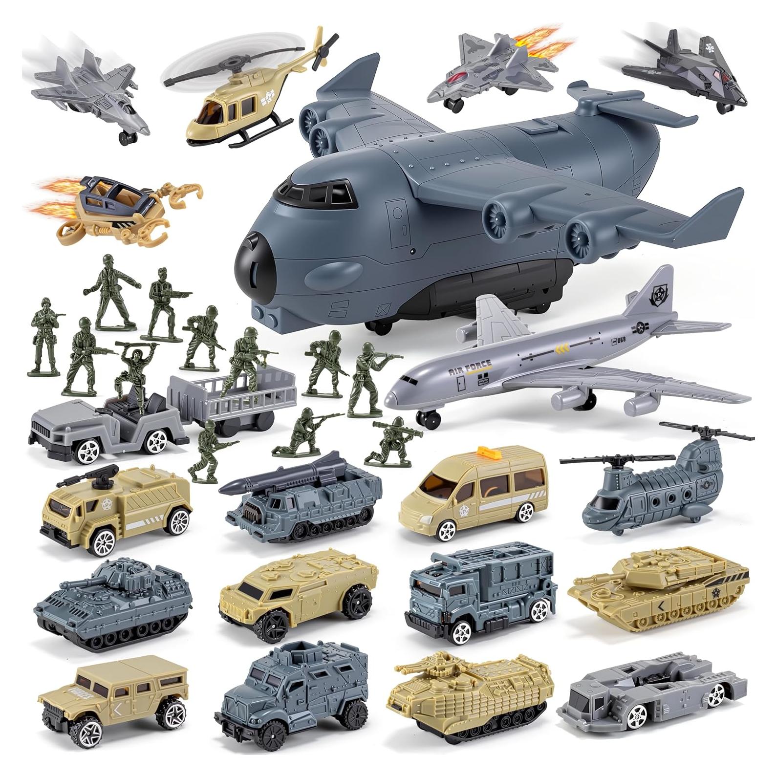 Juguete Militar 33 en 1 XDUOYJOY con Vehículos y Soldados
