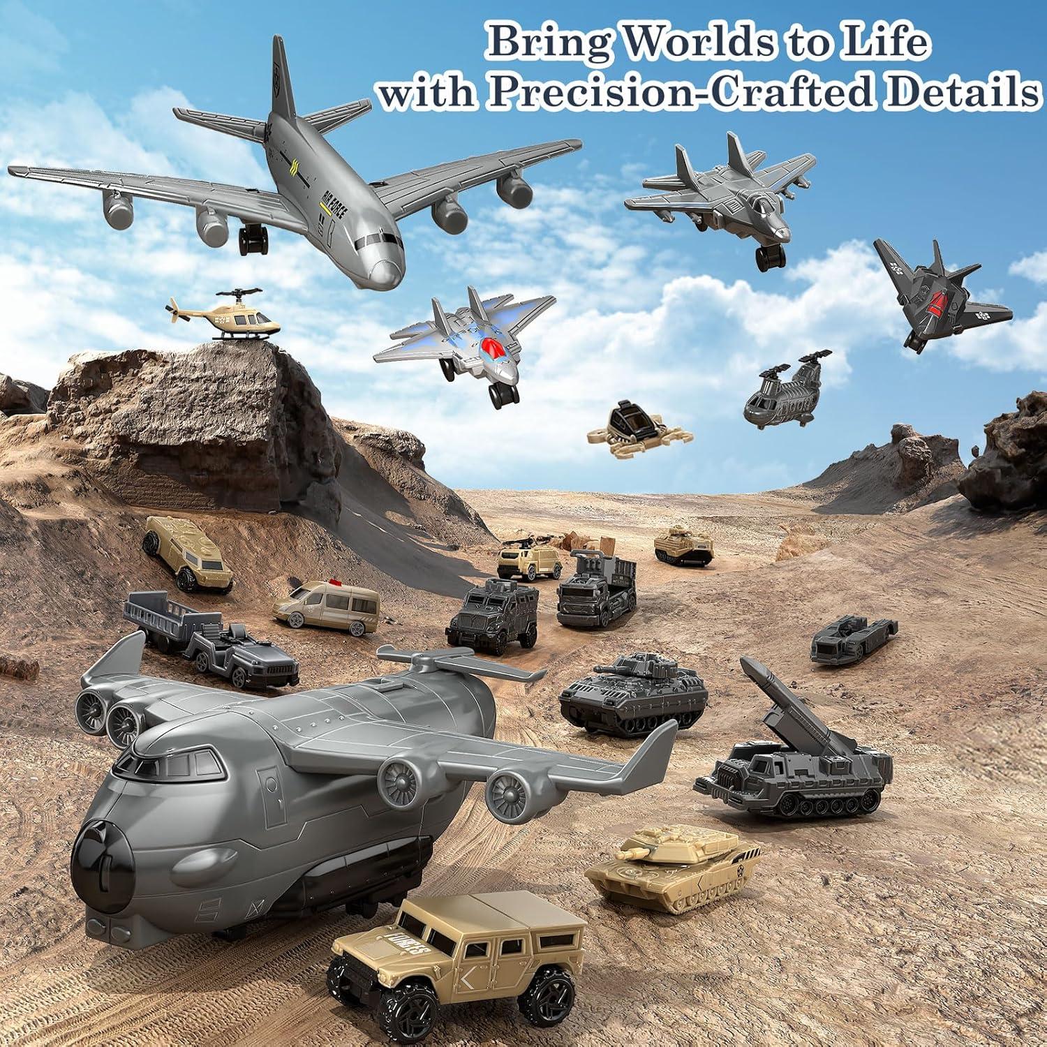 Juego de Juguetes Militares Frontoytall - 21 Piezas para Niños