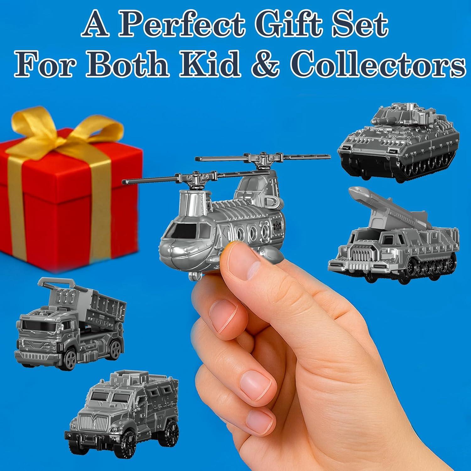 Juego de Juguetes de Base Militar 28 PCS Frontoytall - Tanques, Aviones y Soldados