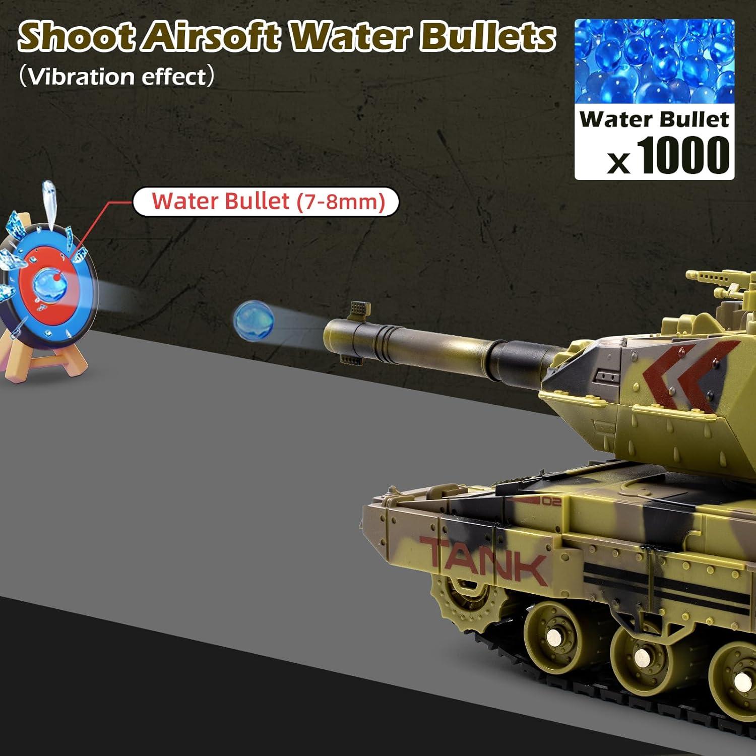 Tanque RC Supdex 1/24 Militar con Sonido, Humo y Luz