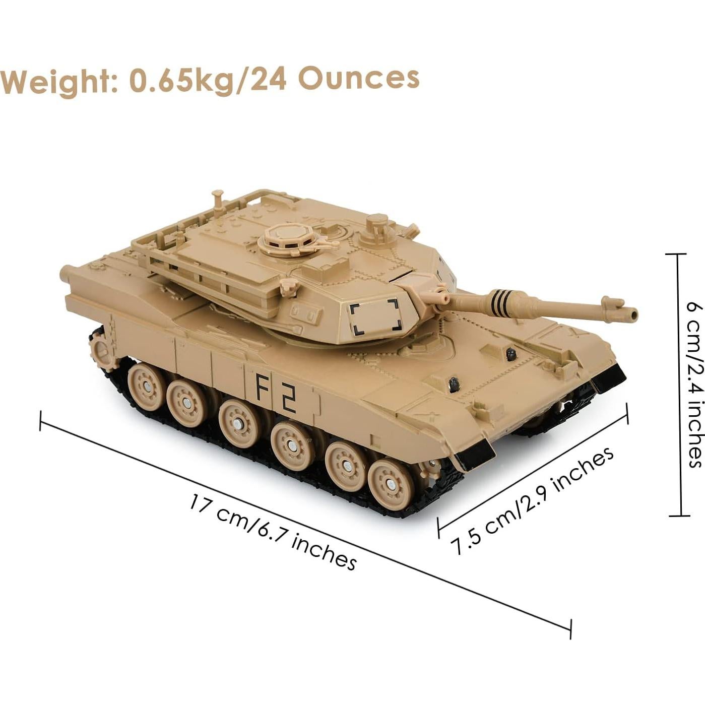 Tanque de Metal a Escala 1/48 M1A2 Abrams DS. ESTILO DISTINTIVO