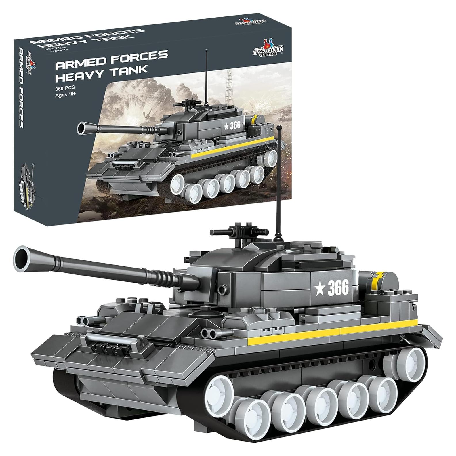 Juego de Bloques de Construcción Tanque Militar Apostrophe 340 Piezas