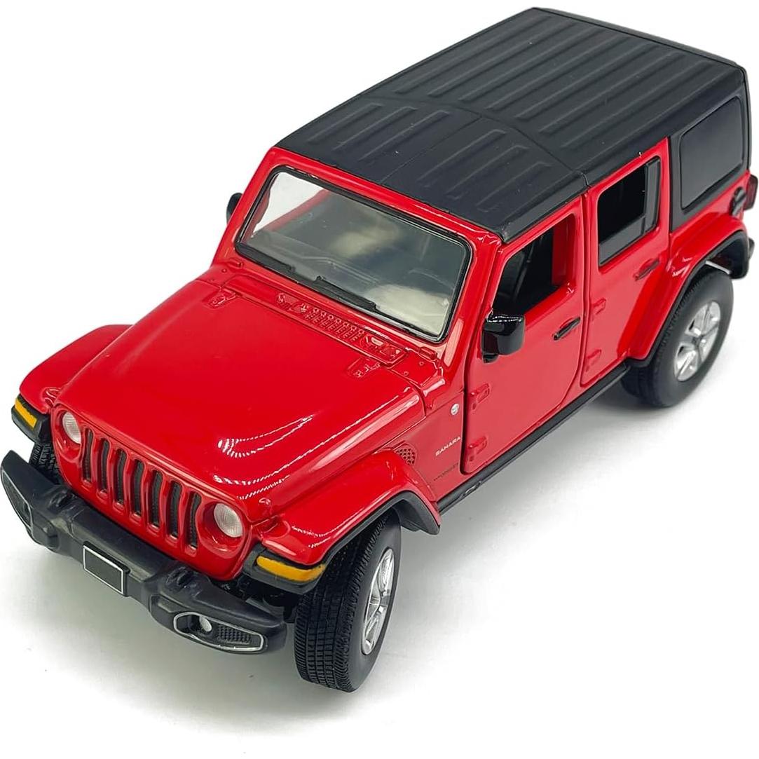 Coche de Juguete Diecast SUV VIIGER Wrangler Sahara 1/32 Rojo