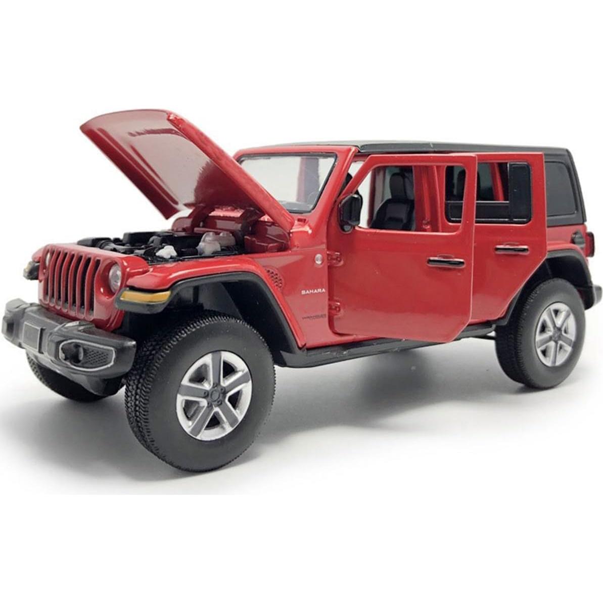 Coche de Juguete Diecast SUV VIIGER Wrangler Sahara 1/32 Rojo