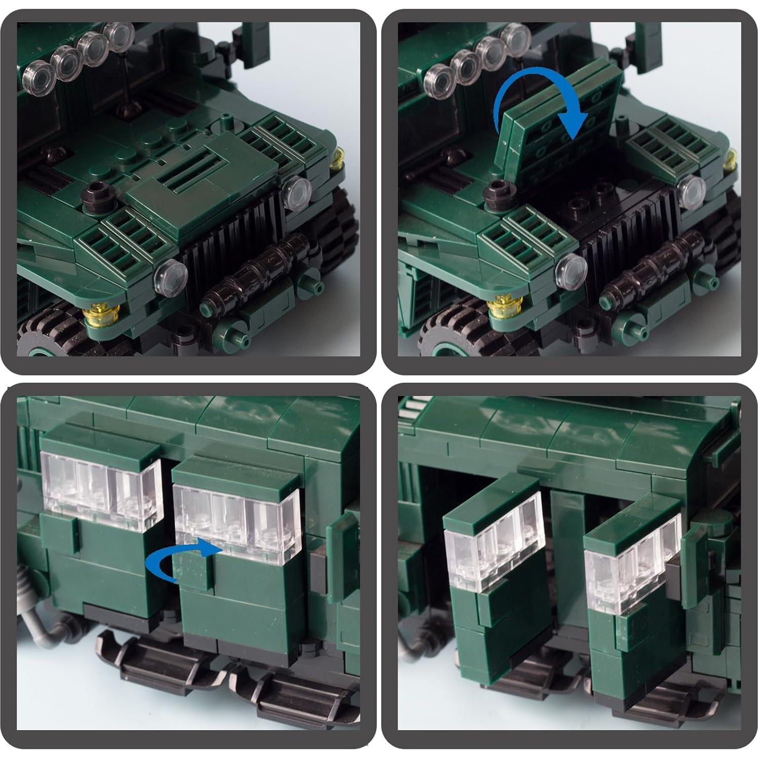 Bloques de Construcción Vehículo Militar KALAPINK M1151 518 Piezas