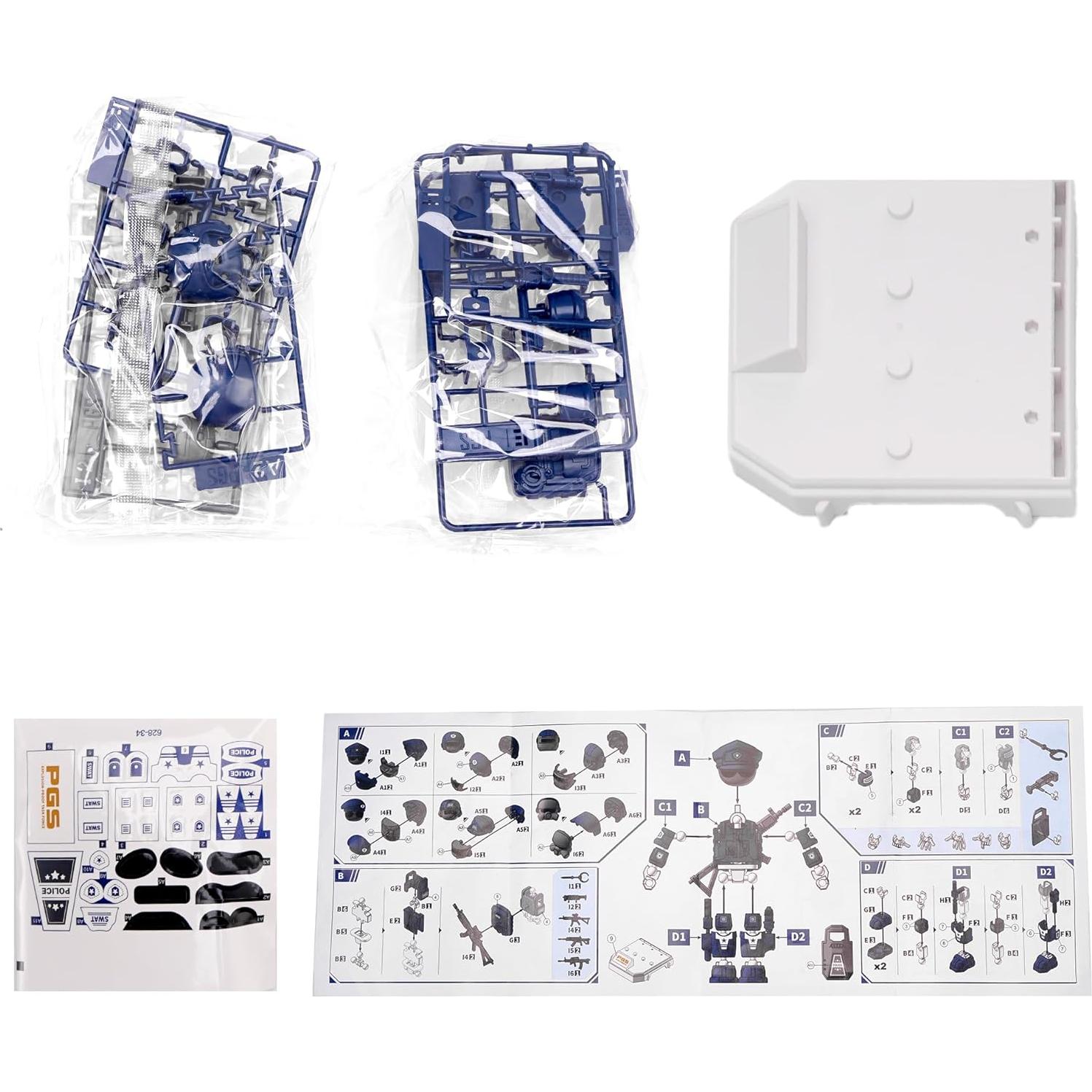 Figuras de Acción Militar Zaleny 6 Soldados Posables 7.1 cm