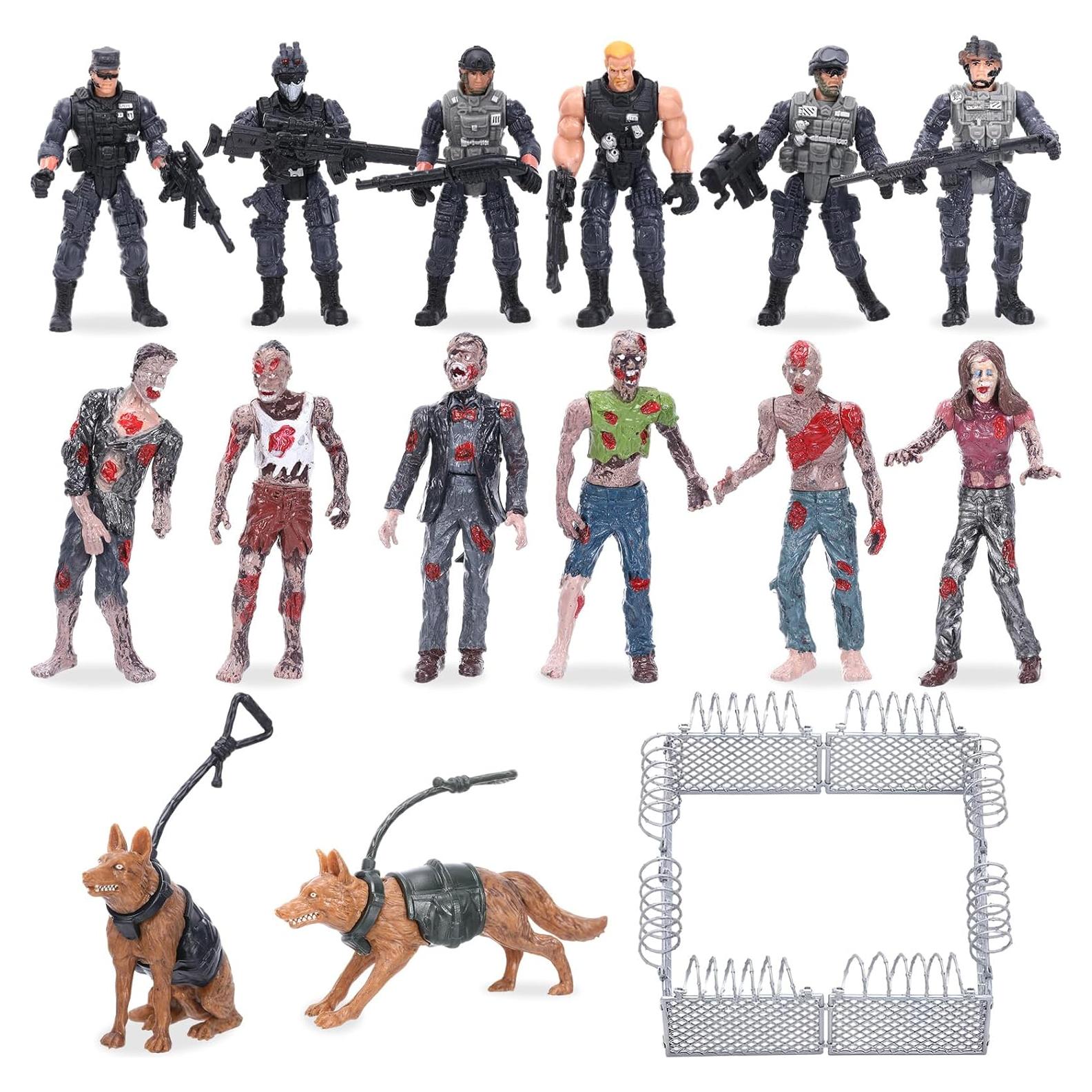 Conjunto de Figuras Militares Soulchen 15 Piezas 10 cm