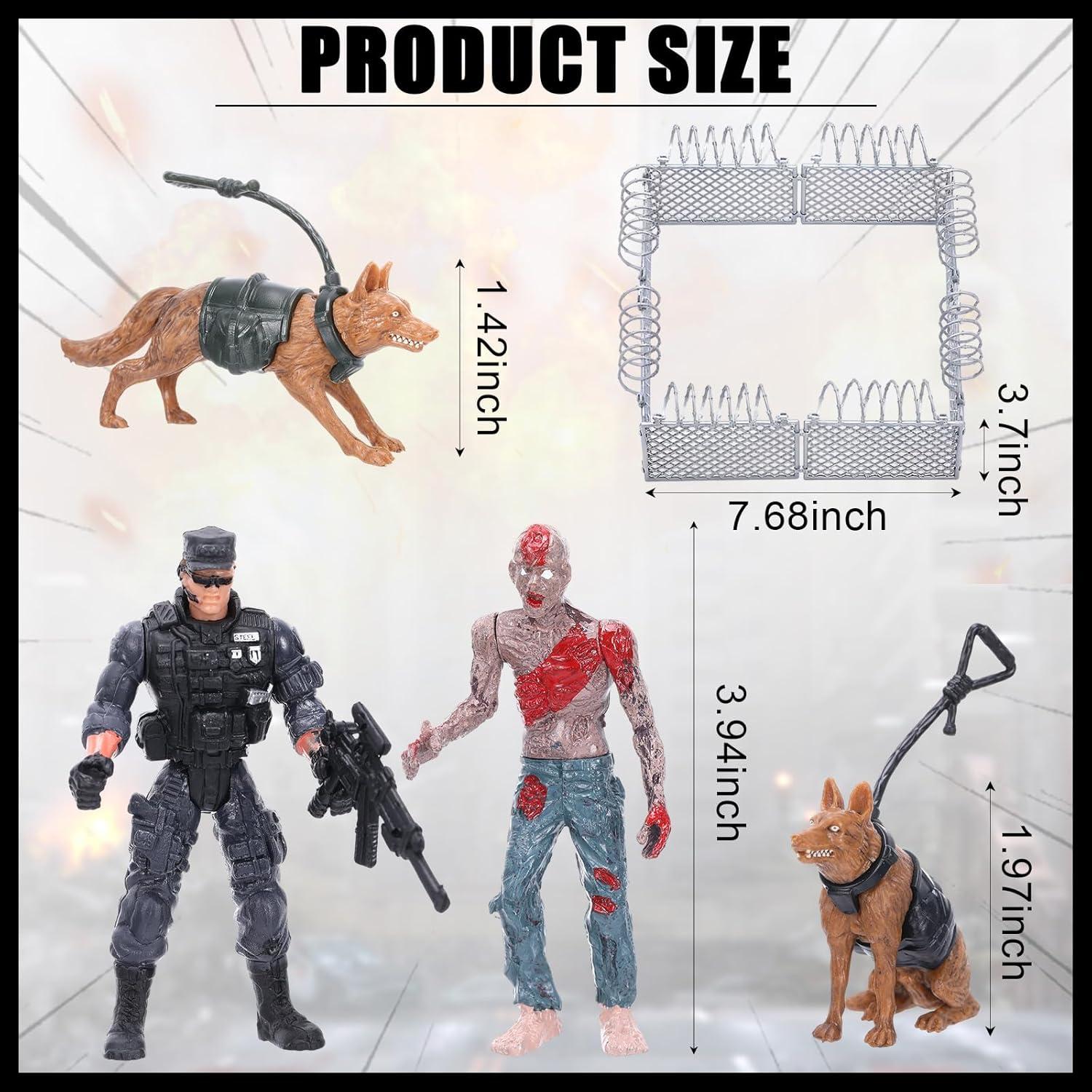 Conjunto de Figuras Militares Soulchen 15 Piezas 10 cm