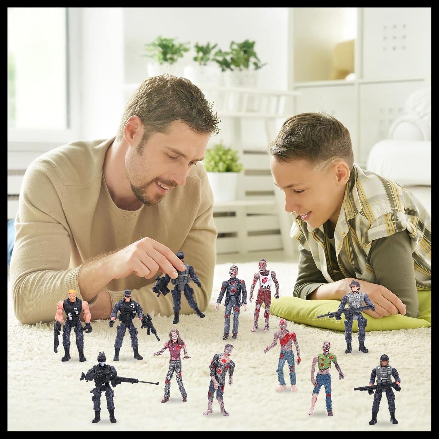 Conjunto de Figuras Militares Soulchen 15 Piezas 10 cm