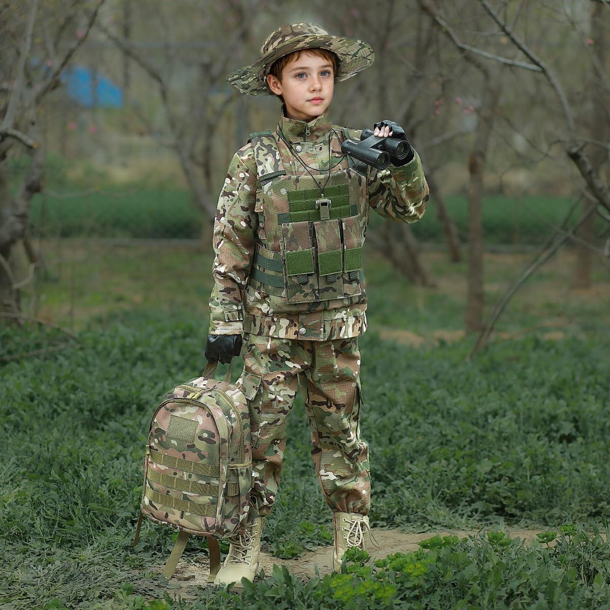 Disfraz Táctico Militar para Niños - Camuflaje Cp - 6-7 años