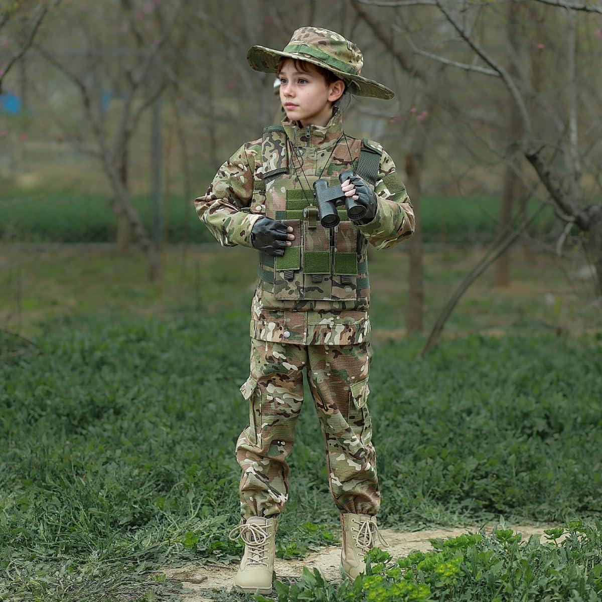 Disfraz Táctico Militar para Niños - Camuflaje Cp - 6-7 años