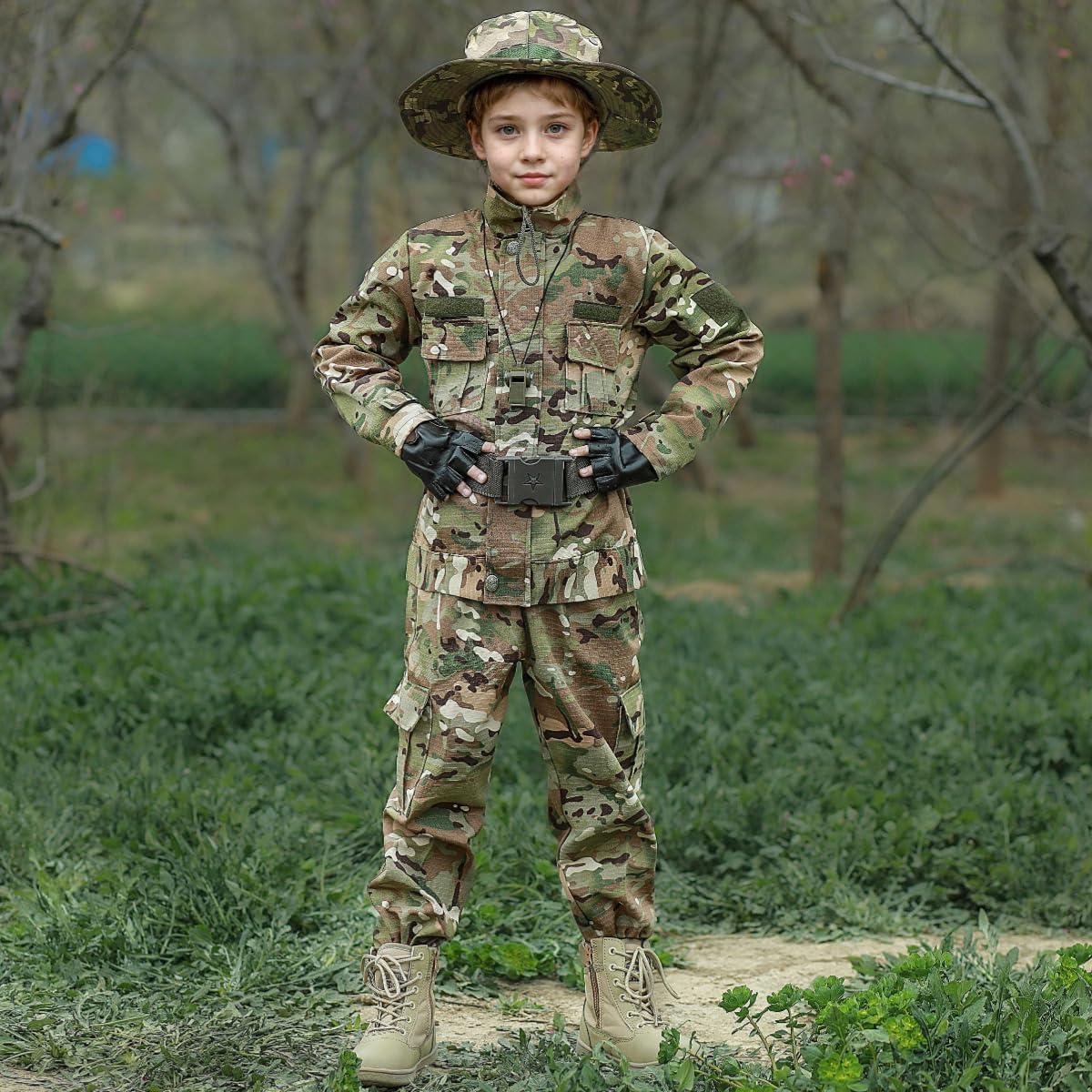 Disfraz Táctico Militar para Niños - Camuflaje Cp - 6-7 años