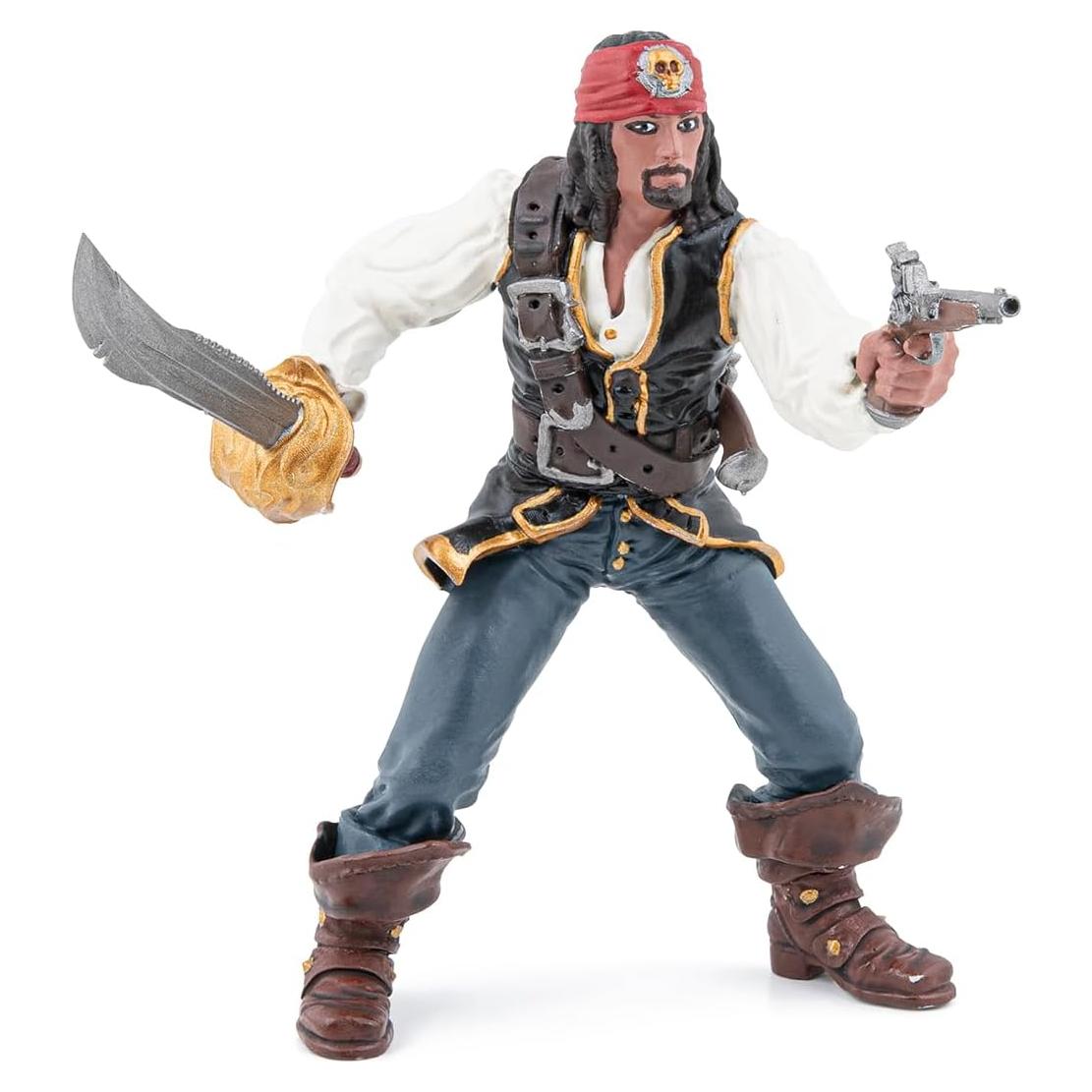 Figura de Pirata con Pistola Papo - Modelo Coleccionable 6.2x6.8cm