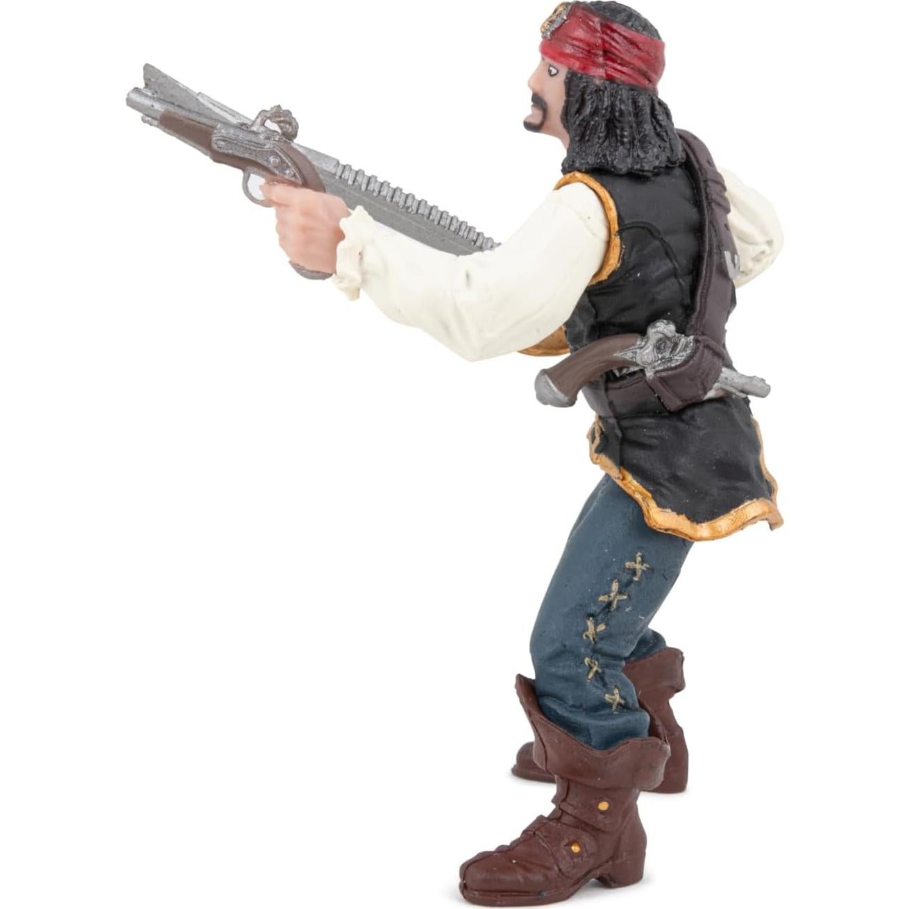 Figura de Pirata con Pistola Papo - Modelo Coleccionable 6.2x6.8cm