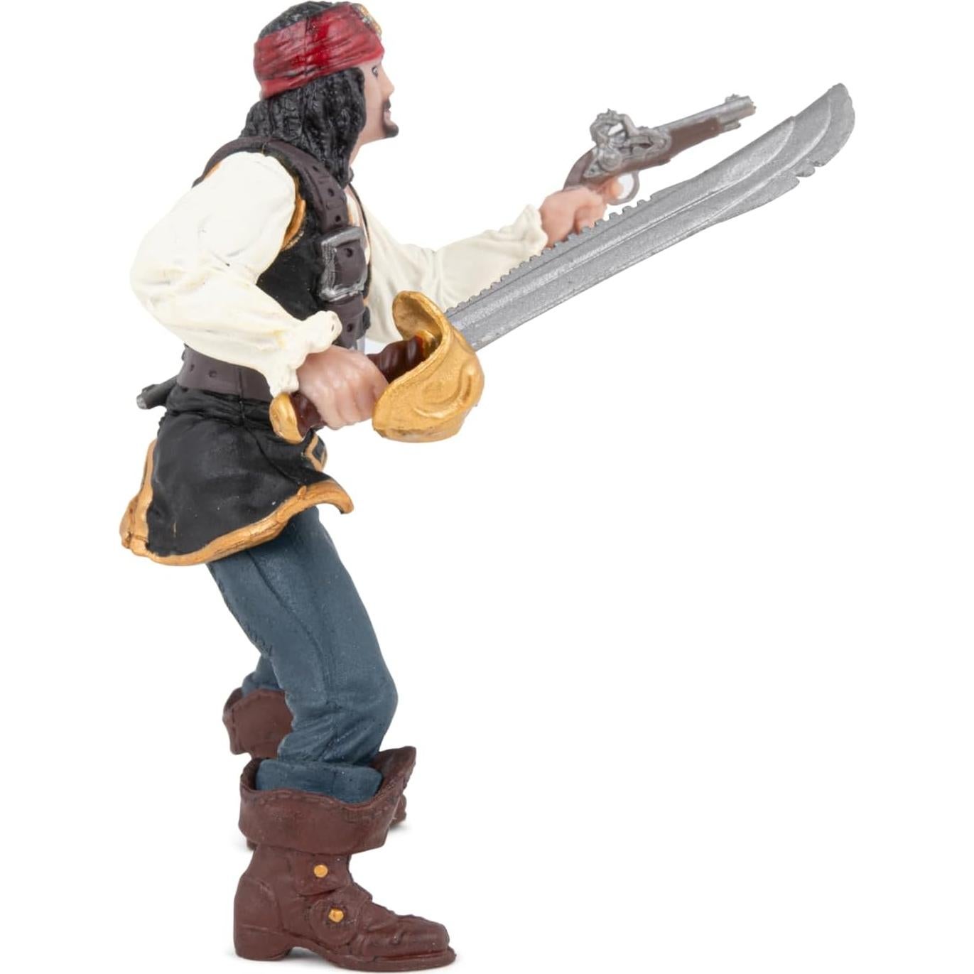 Figura de Pirata con Pistola Papo - Modelo Coleccionable 6.2x6.8cm