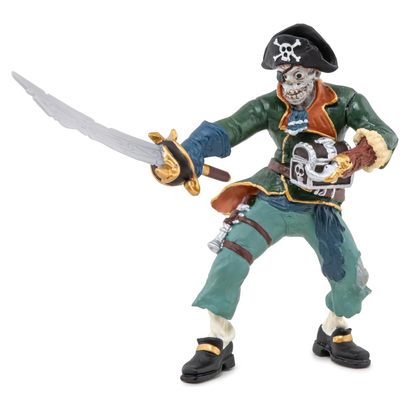 Figura Coleccionable Papo Pirata Zombie Pintada a Mano 9.9 cm