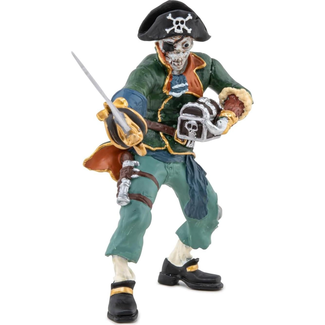 Figura Coleccionable Papo Pirata Zombie Pintada a Mano 9.9 cm