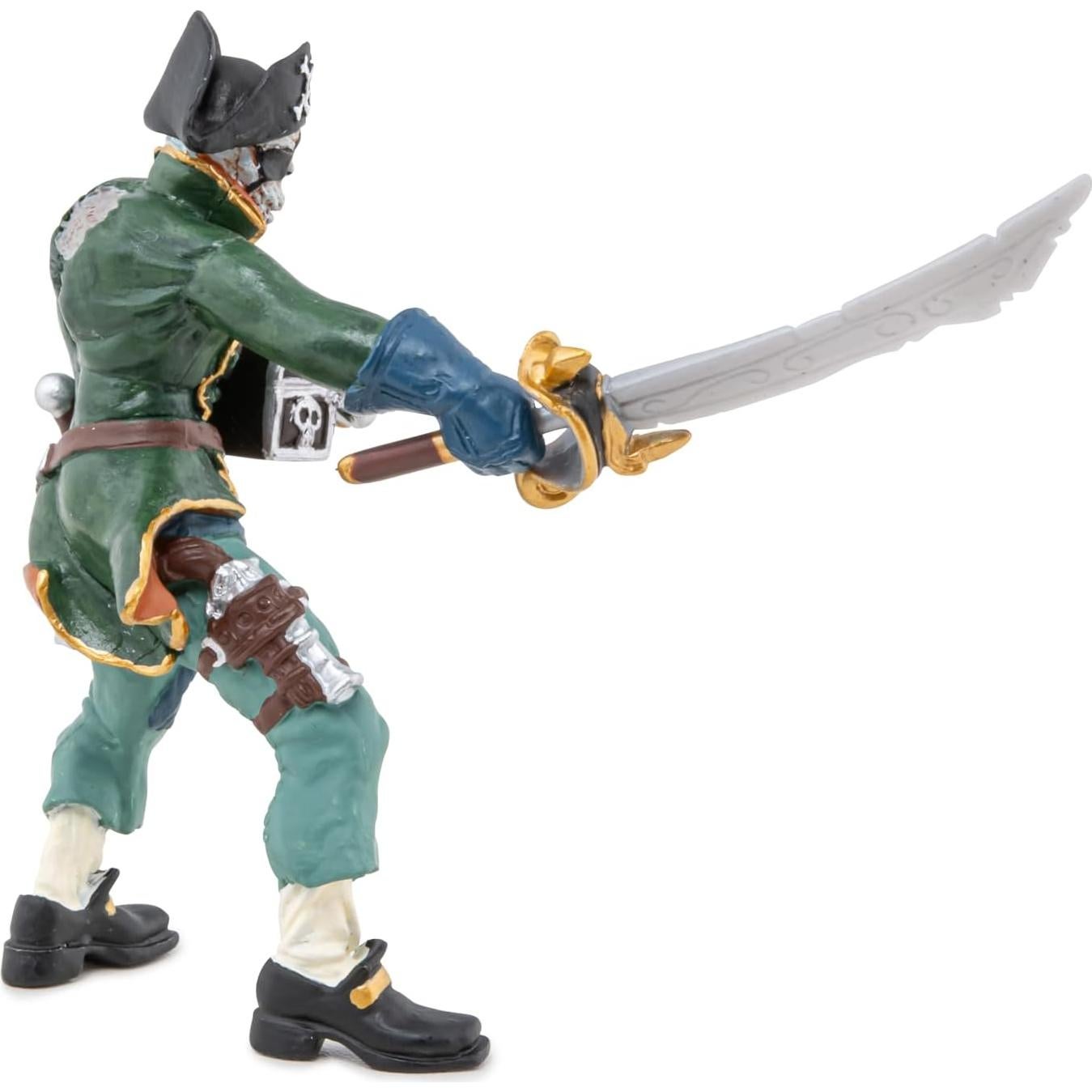 Figura Coleccionable Papo Pirata Zombie Pintada a Mano 9.9 cm