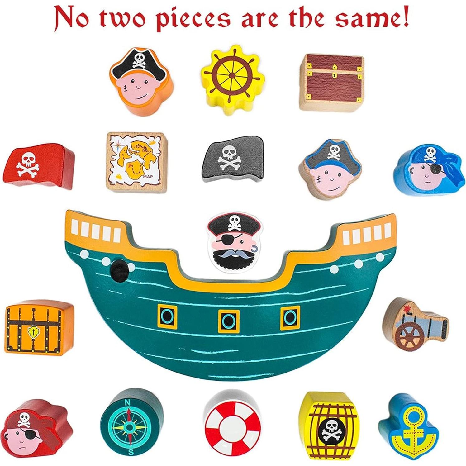 Juego de Equilibrio Barco Pirata Imagination Generation 18 Piezas