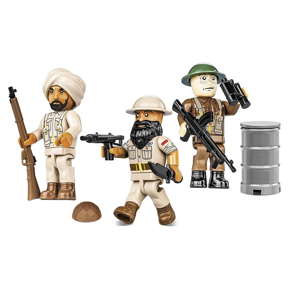Figuras Históricas COBI SAS Británico Camuflaje Desértico