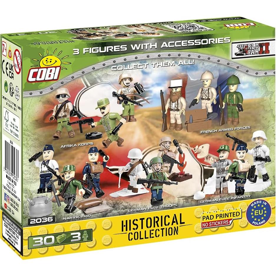 Figuras Históricas COBI SAS Británico Camuflaje Desértico