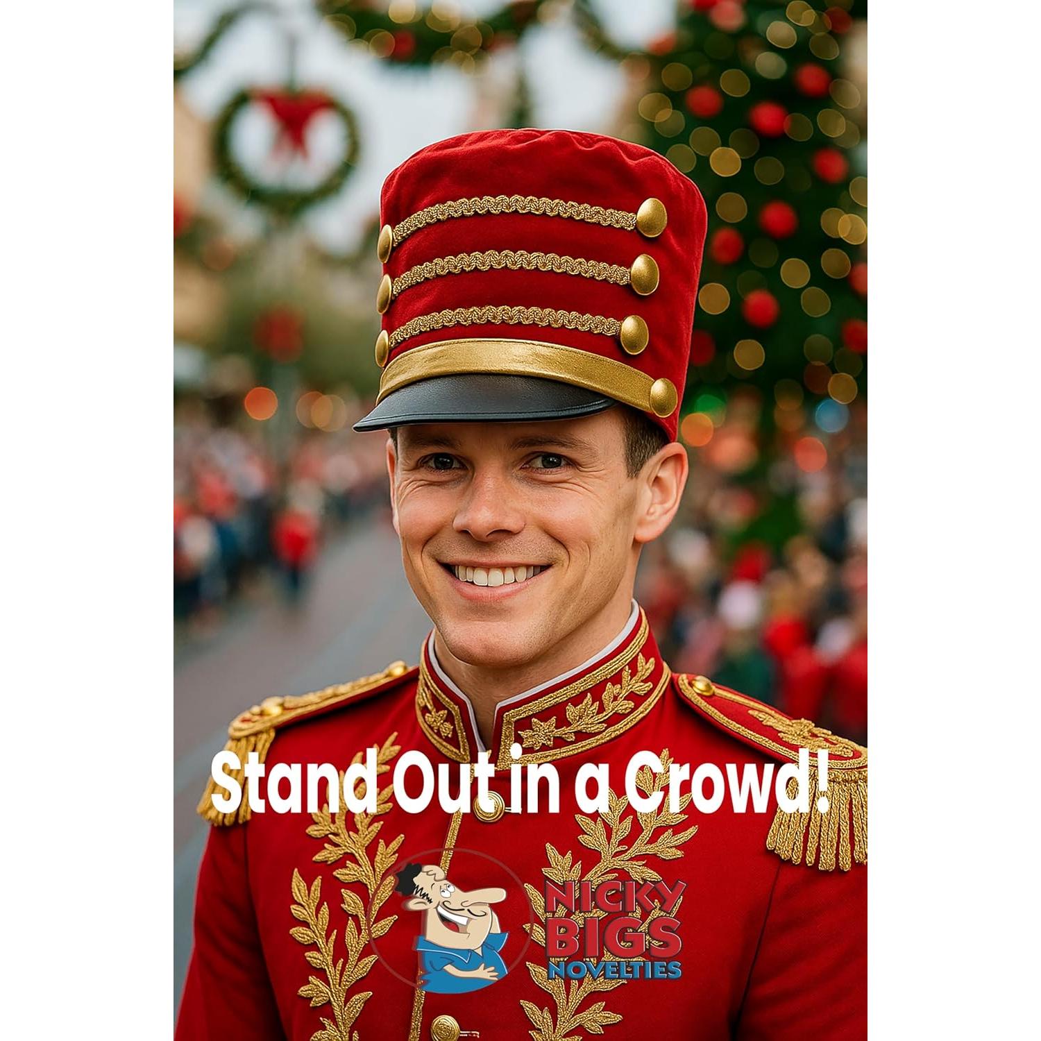 Sombrero de Soldado de Juguete Nicky Bigs Novelties Rojo/Negro