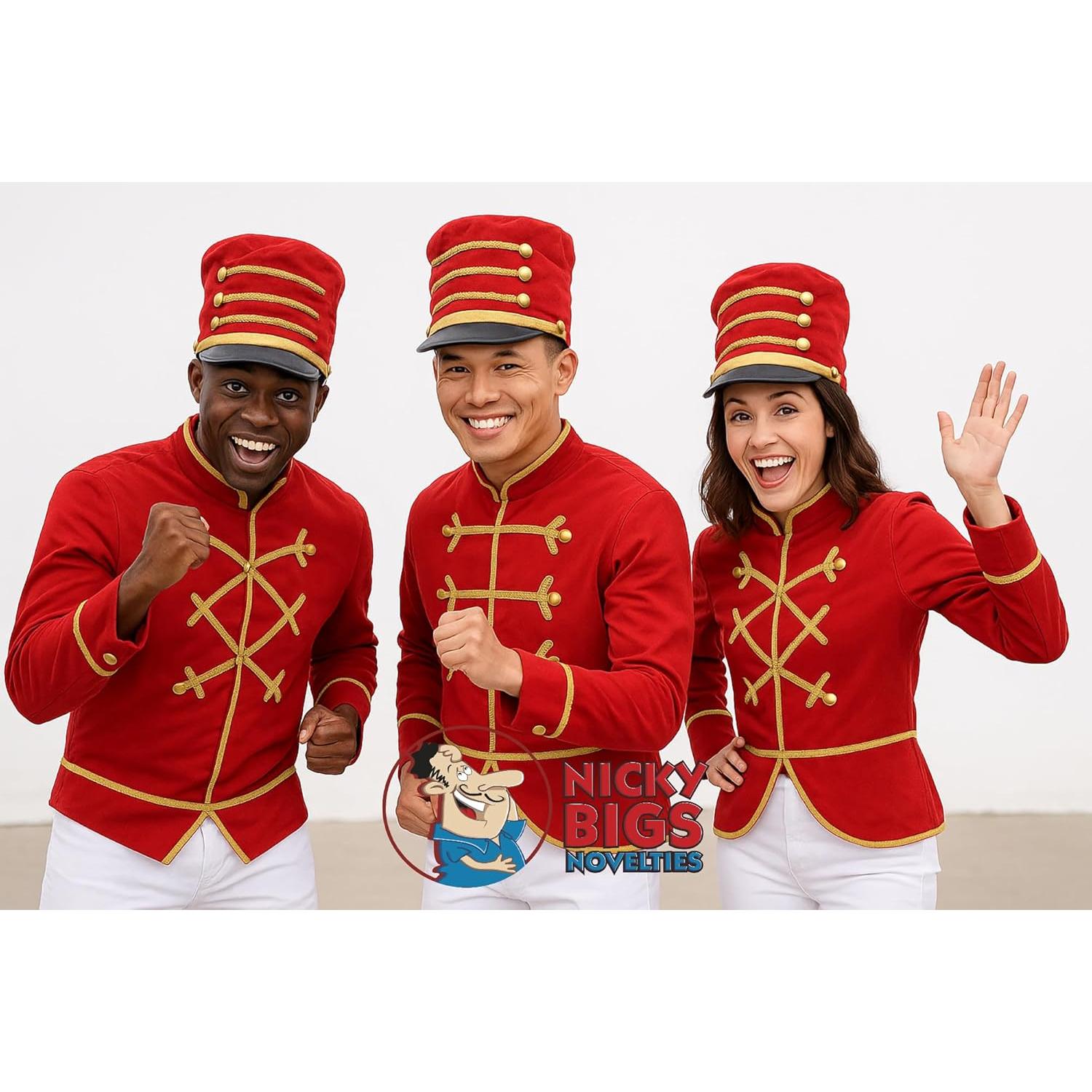 Sombrero de Soldado de Juguete Nicky Bigs Novelties Rojo/Negro