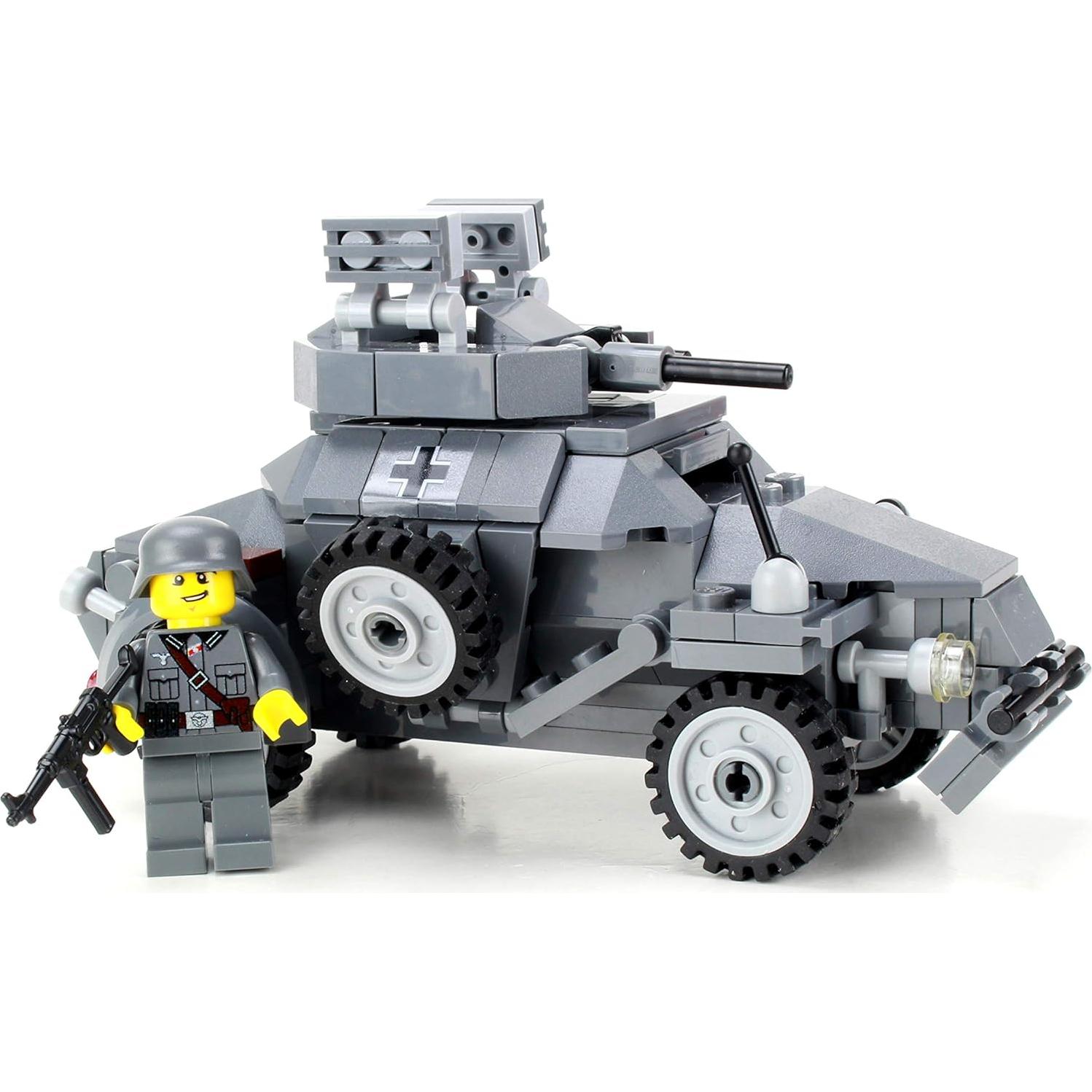 Conjunto Vehículo Blindado Alemán Sd. Kfz. 222 Battle Brick