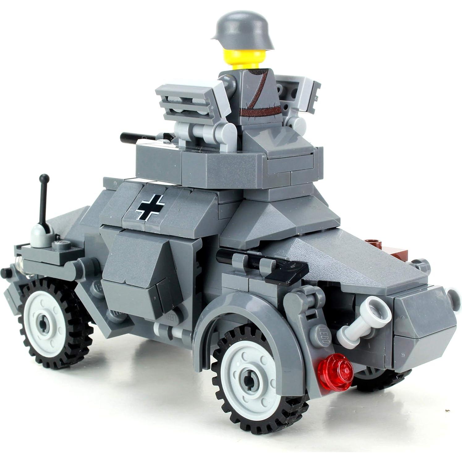 Conjunto Vehículo Blindado Alemán Sd. Kfz. 222 Battle Brick