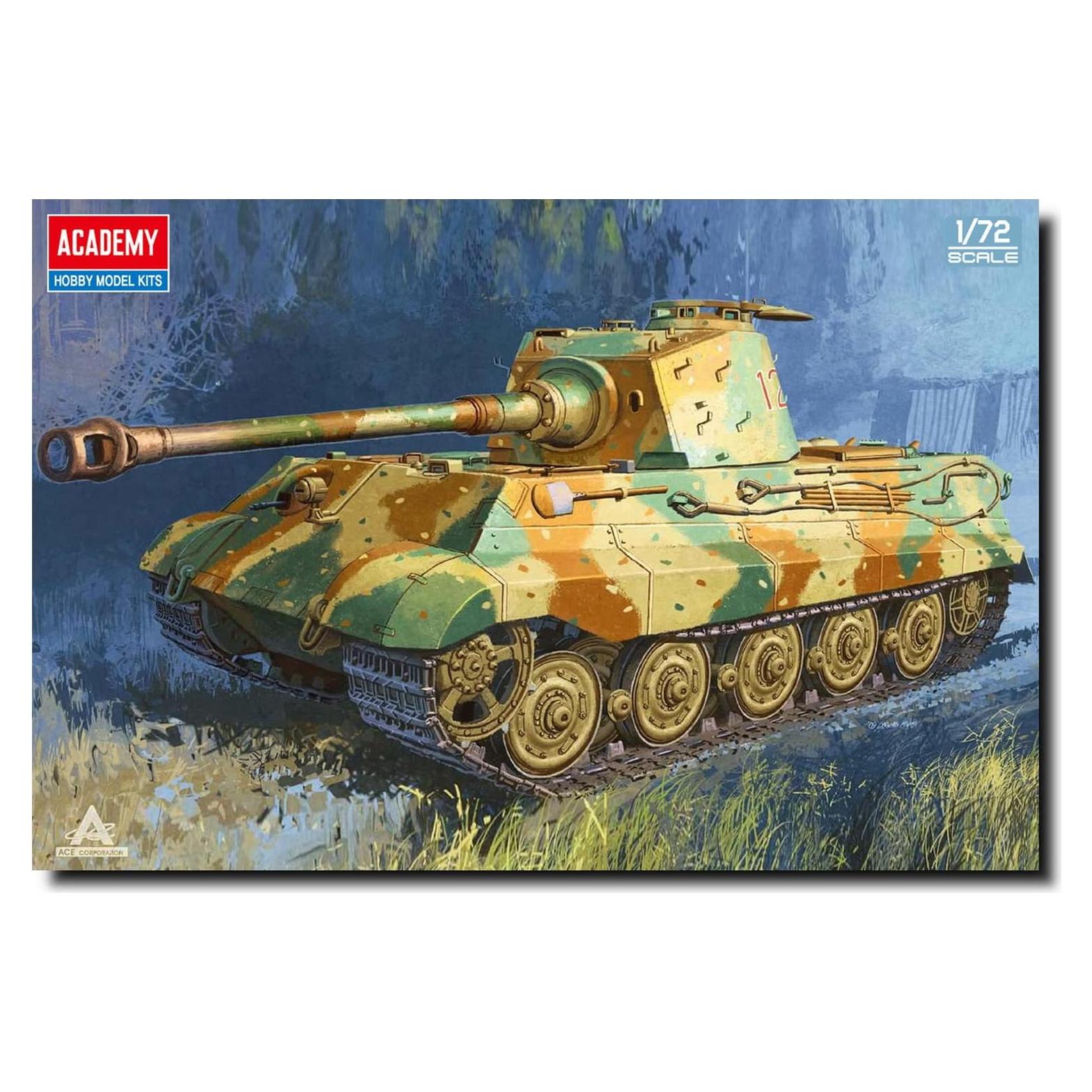 Kit de Modelo de Plástico Academy Rey Tigre Alemán 1/72