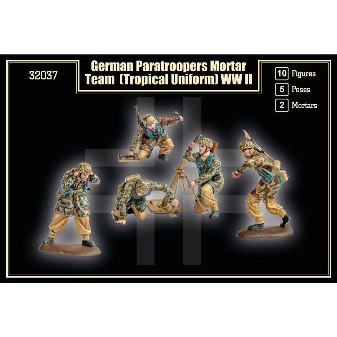 Figuras de Mortero Paracaidistas Alemanes Mars 32037 1:32