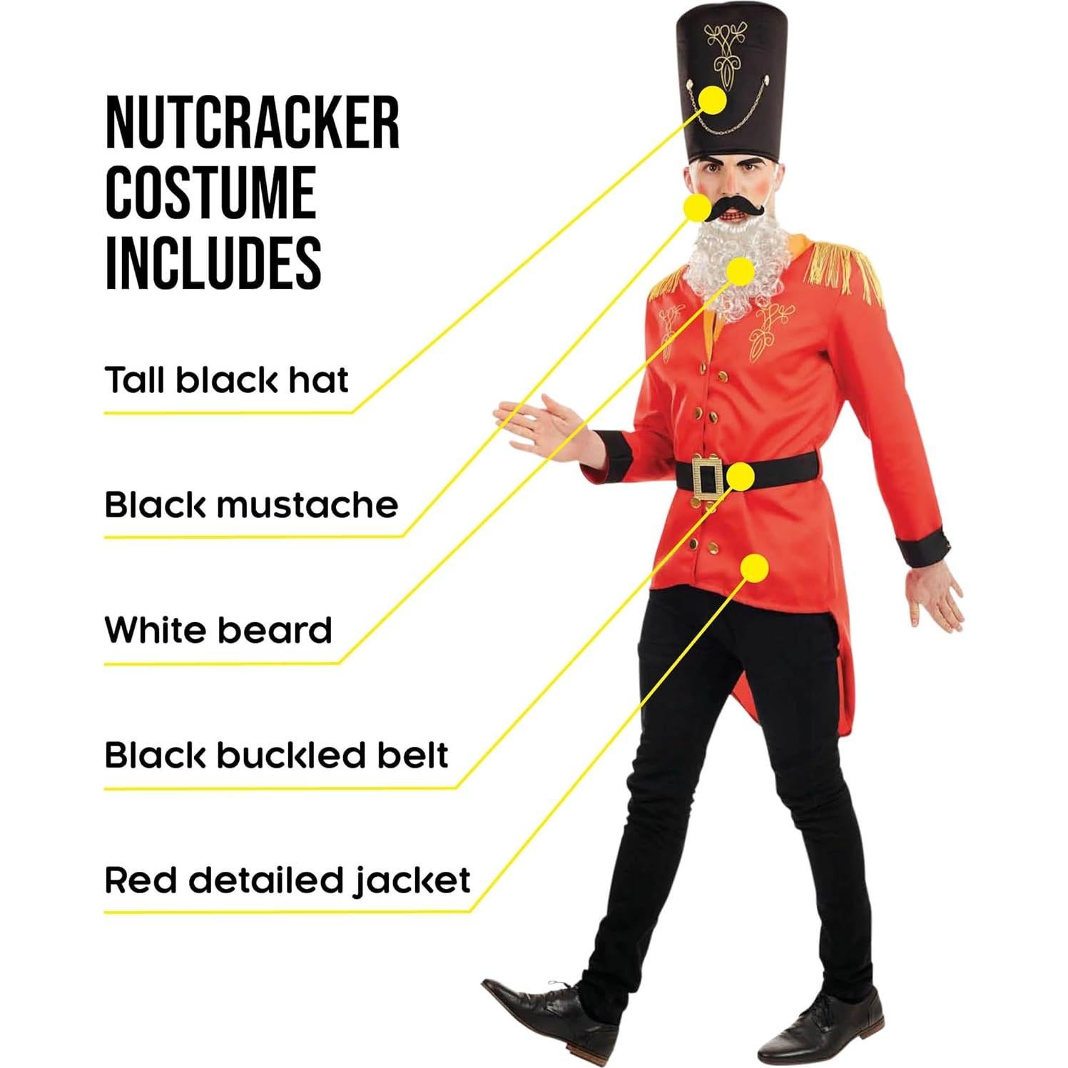 Disfraz de Soldado de Nuez Fun Shack para Hombres - Grande