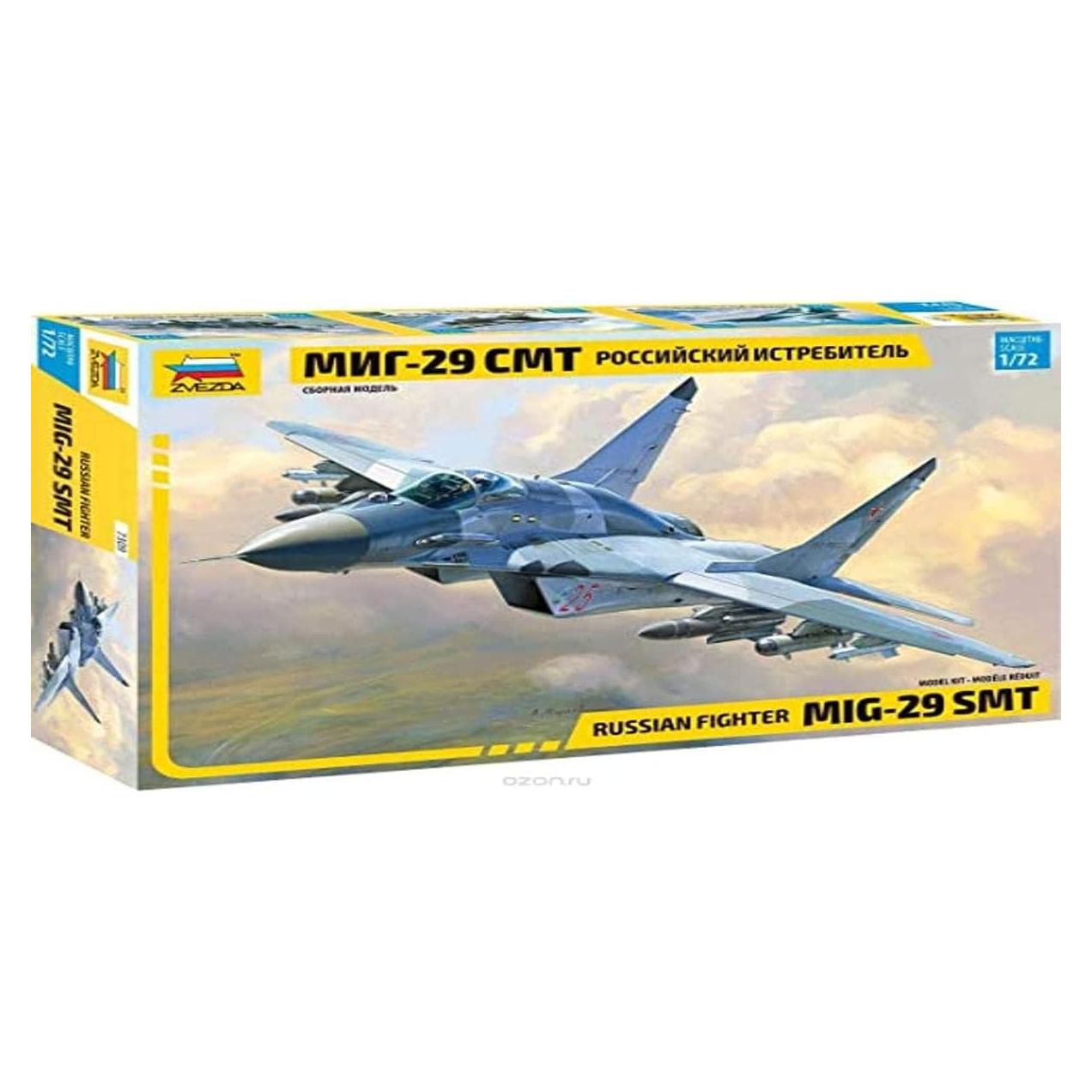 Maqueta de Avión MIG-29 SMT Zvezda 1:72 280 Piezas Plástico