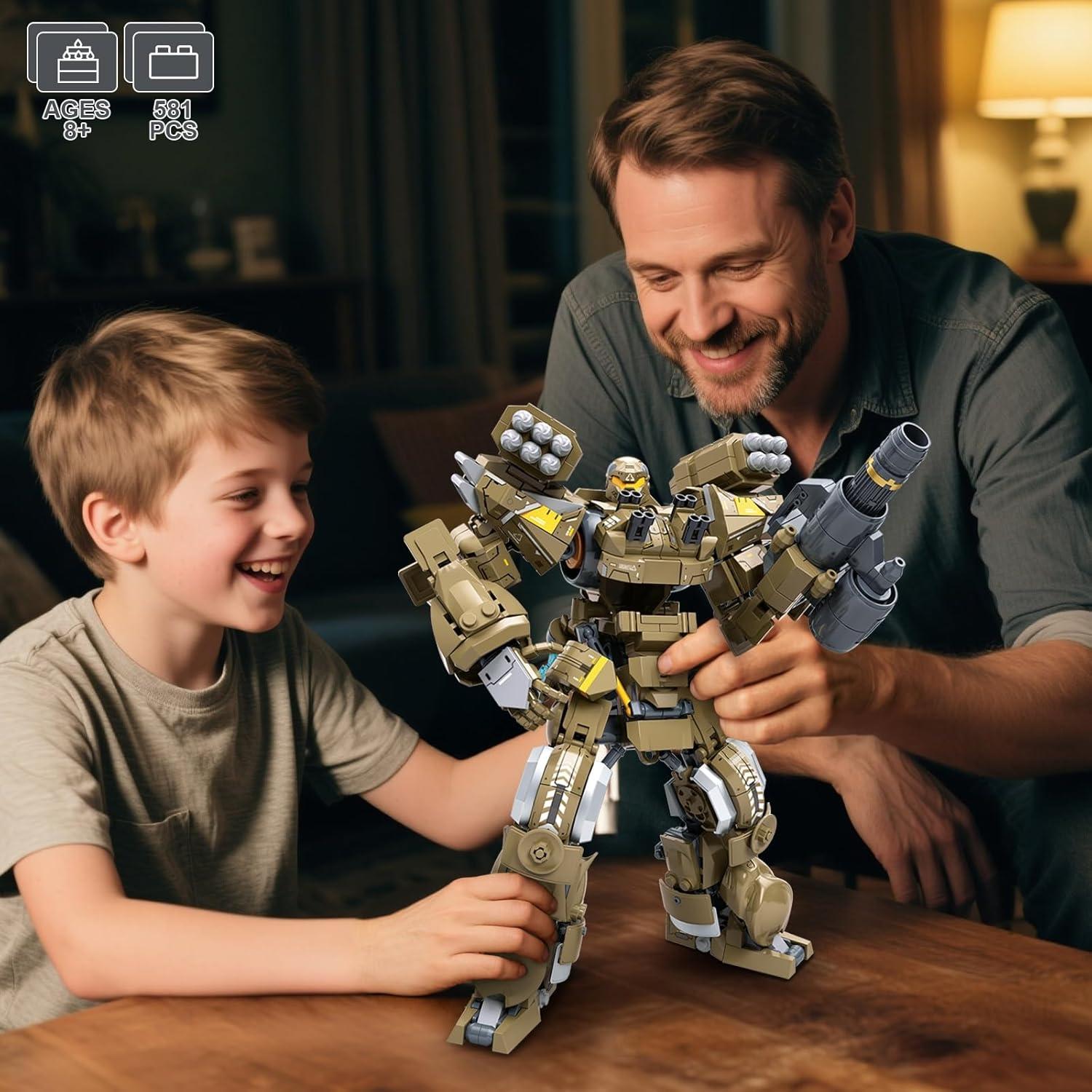 Set de Bloques de Construcción Mecánico Artillería High Godo 581 Piezas