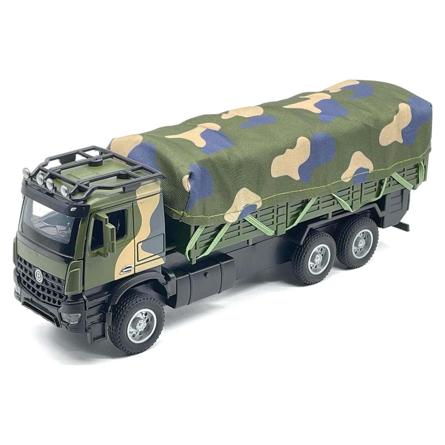 Camión de Transporte Militar VIIGER Diecast Verde 21.6 cm