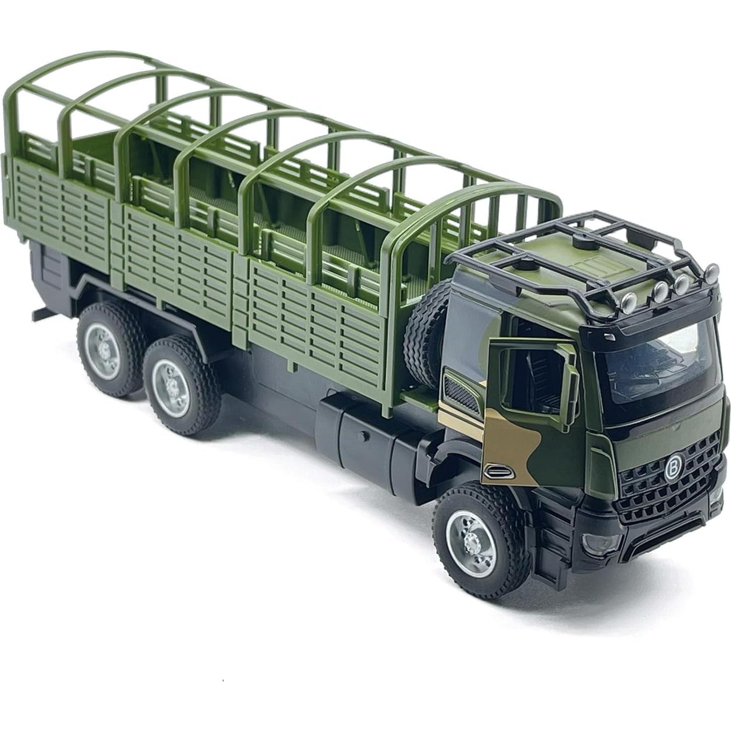 Camión de Transporte Militar VIIGER Diecast Verde 21.6 cm