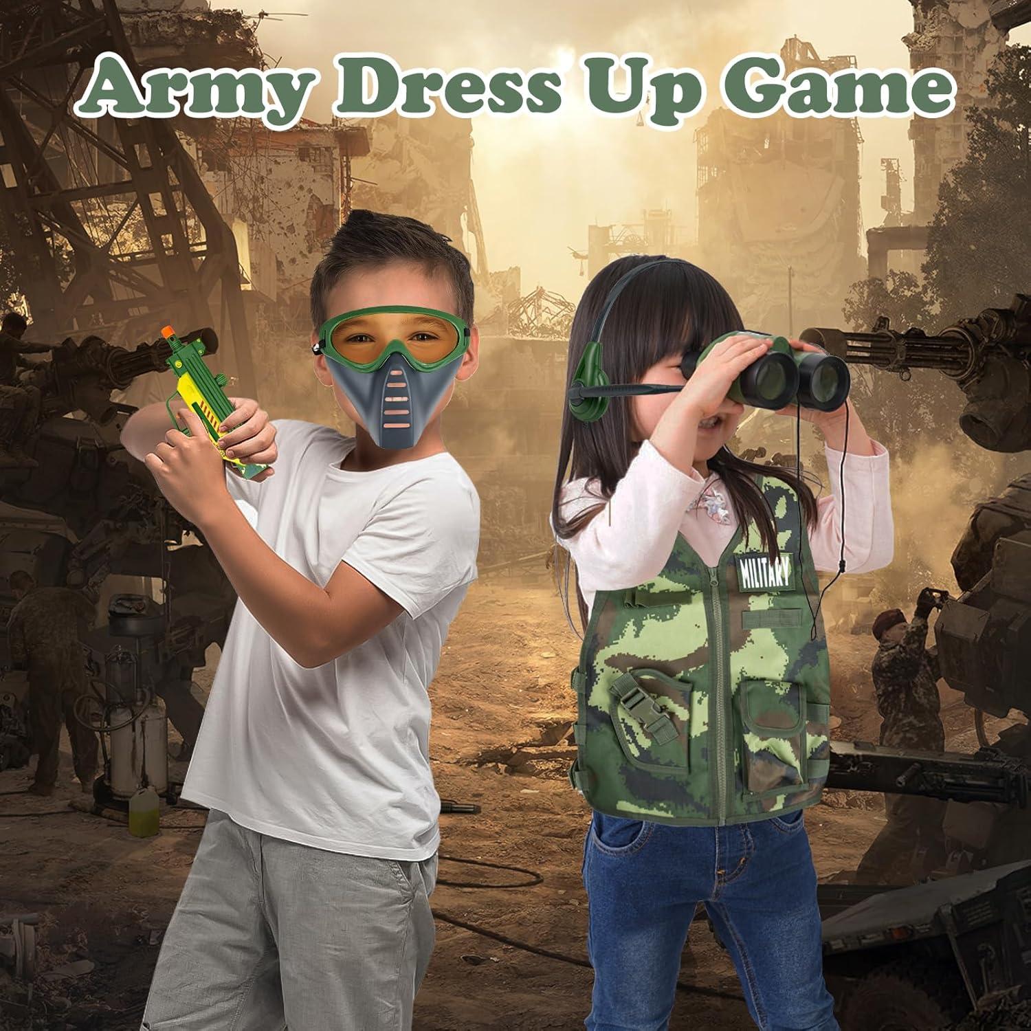 Disfraz de Ejército para Niños XY con Chaleco y Accesorios