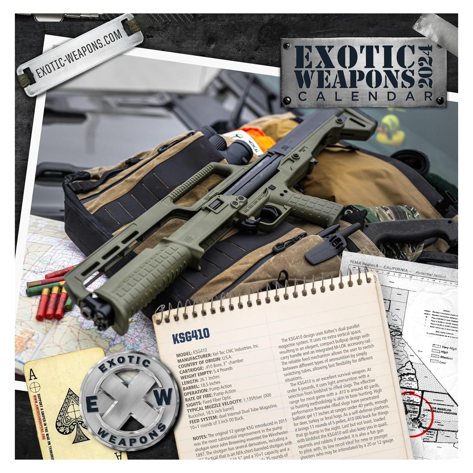 Calendario de Armas Exóticas 2024 - Colección 13 Meses