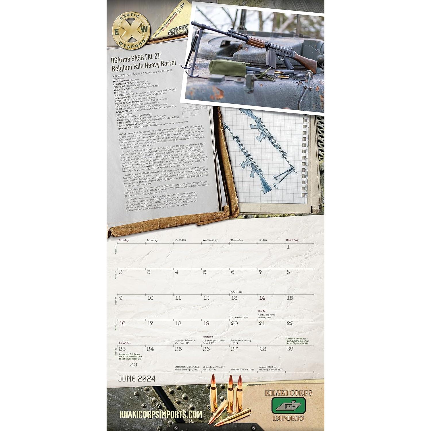 Calendario de Armas Exóticas 2024 - Colección 13 Meses