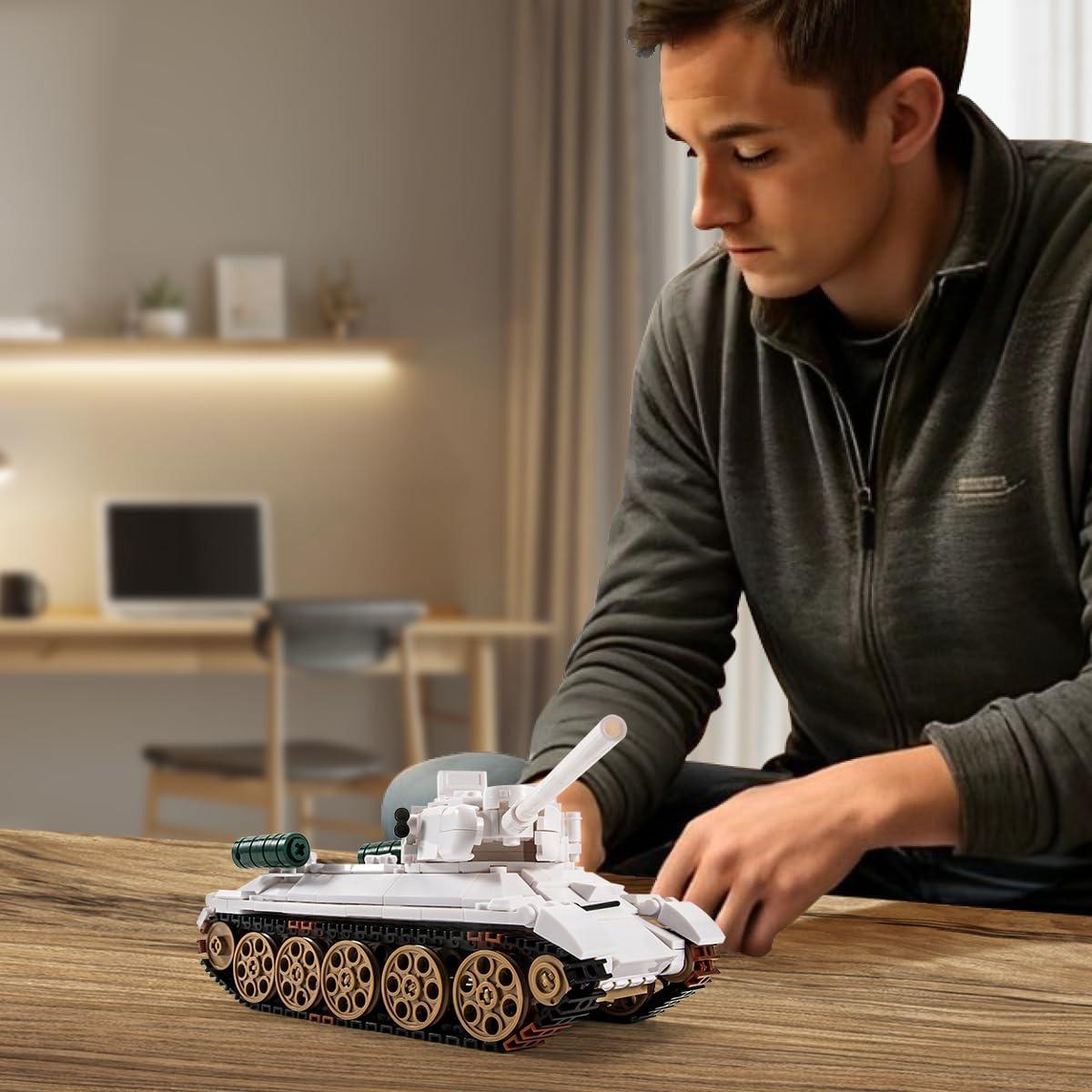 Tanque de Construcción DAHONPA T-34 Blanco 518 Piezas