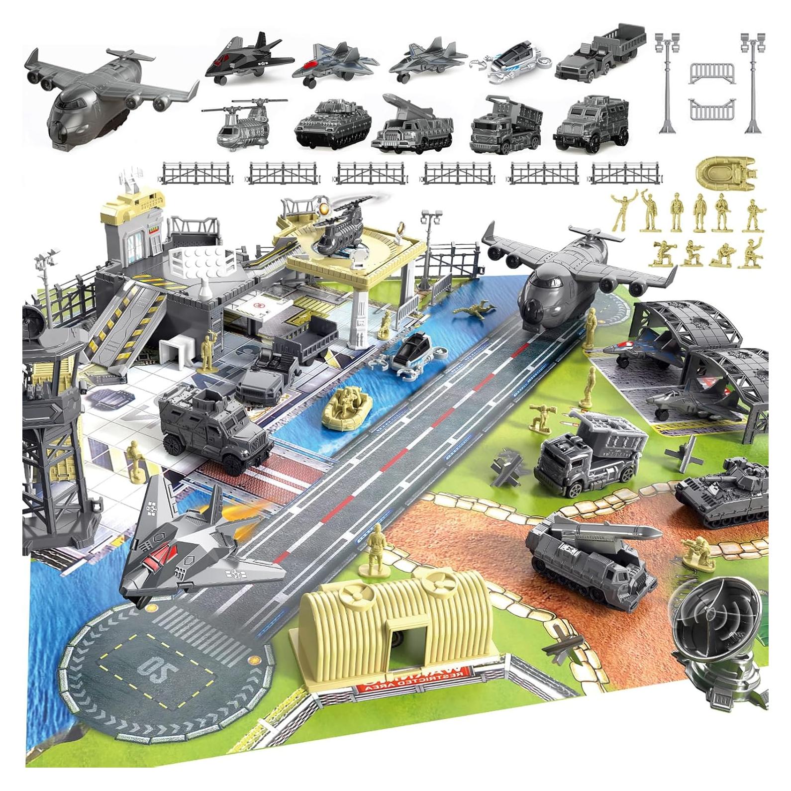 Juego de Juguetes de Base Militar Frontoytall 28 PCS