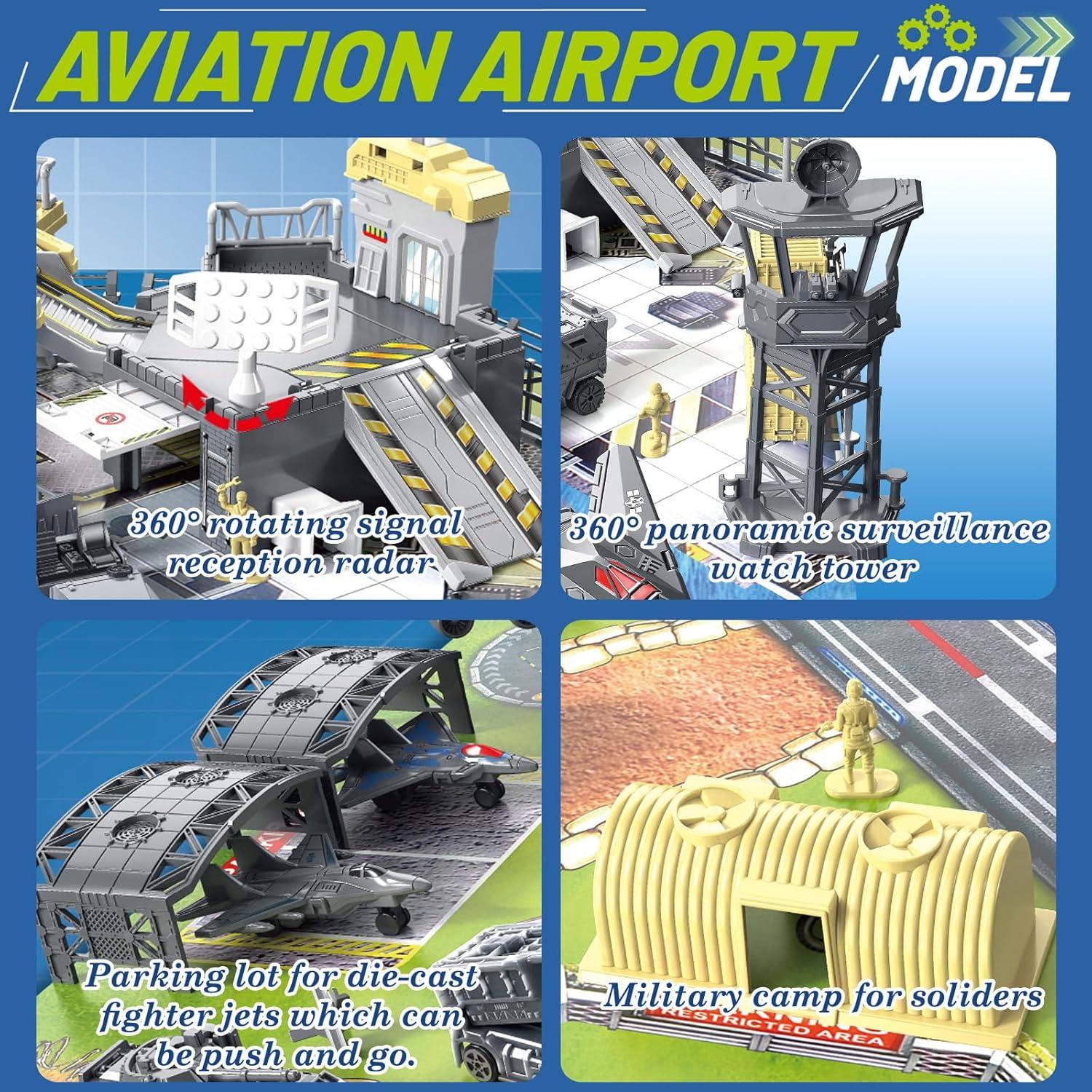 Juego de Juguetes de Base Militar Frontoytall 28 PCS