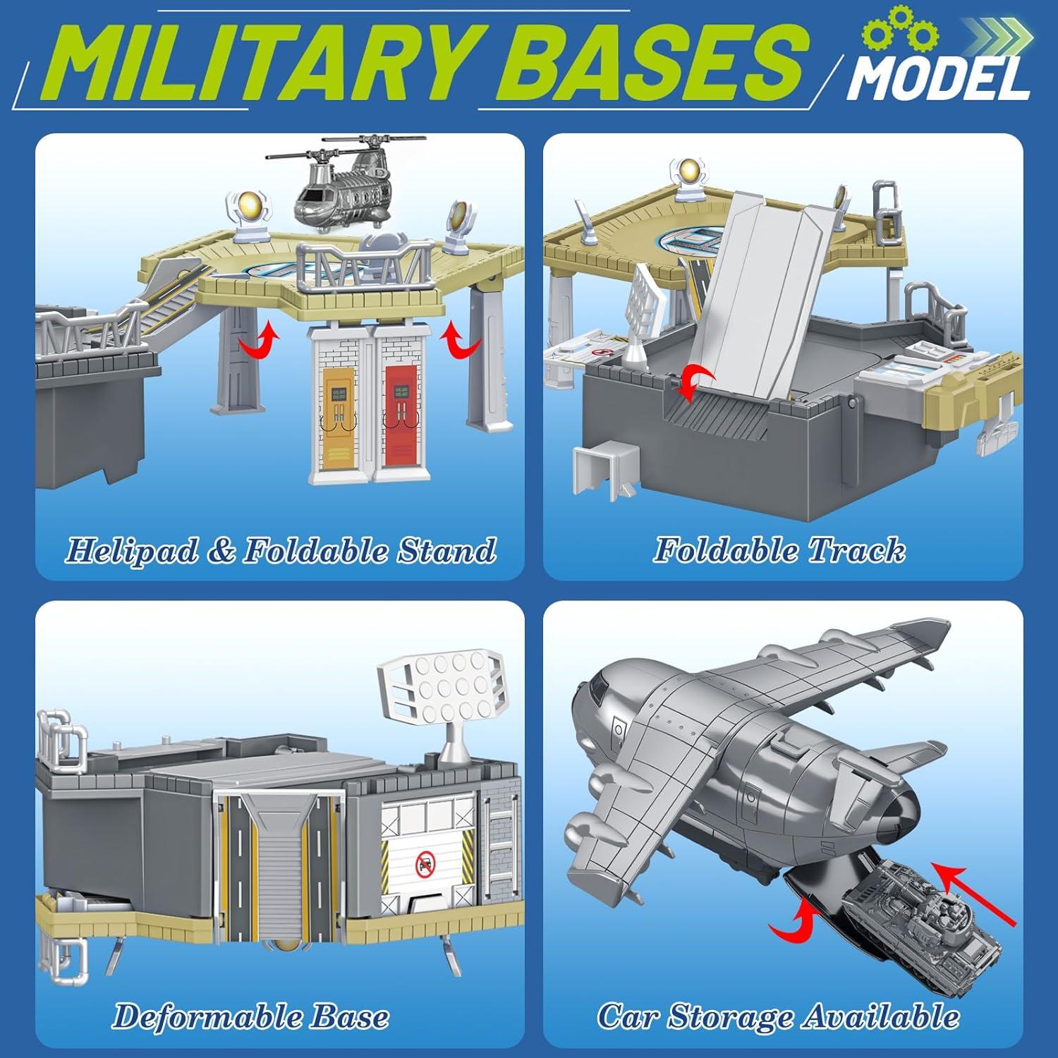 Juego de Juguetes de Base Militar Frontoytall 28 PCS