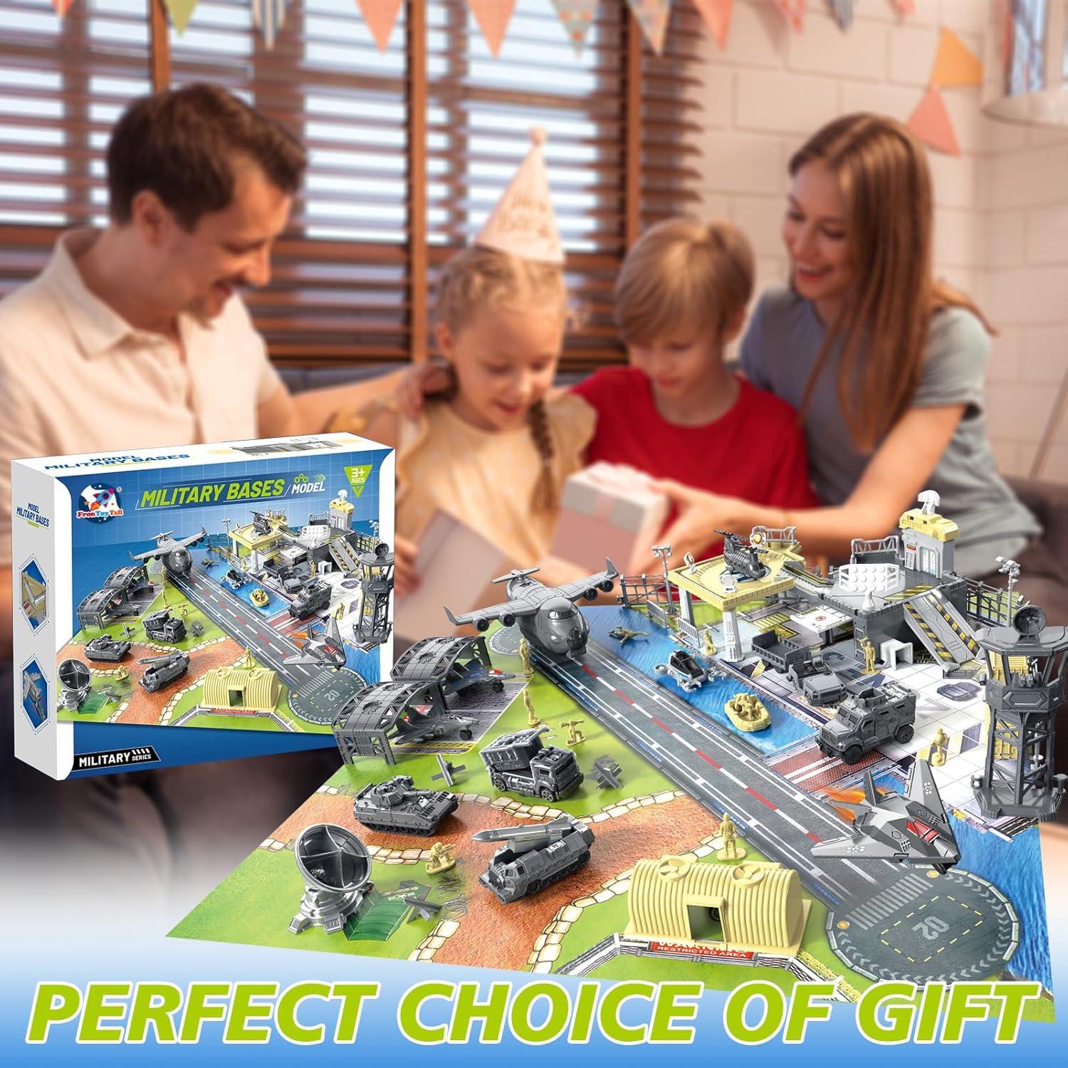 Juego de Juguetes de Base Militar Frontoytall 28 PCS