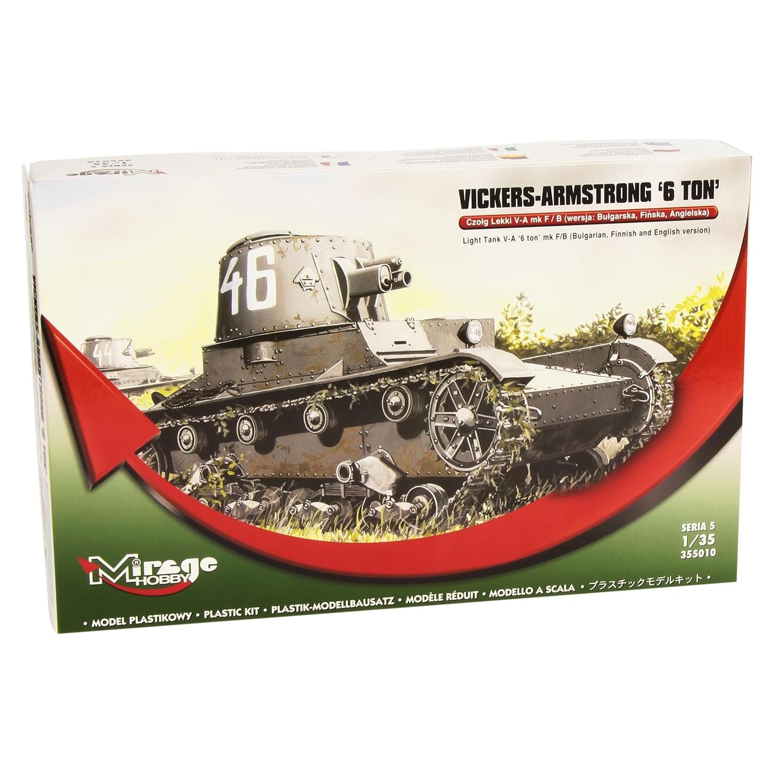 Tanque Ligero Vickers 6 Toneladas Mirage 1:35 #355010