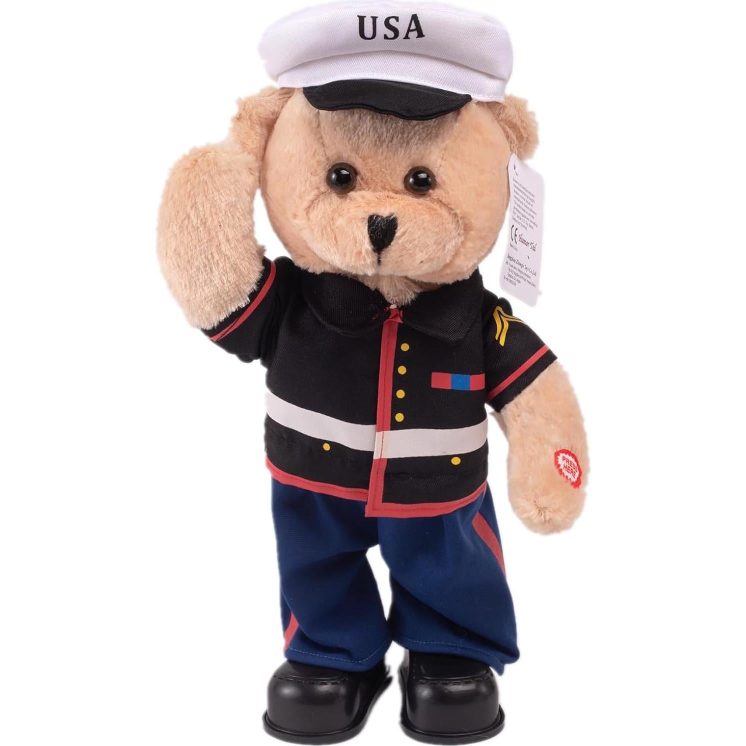 Osito de Peluche Cantante Militar Zhong Le 35.56 cm