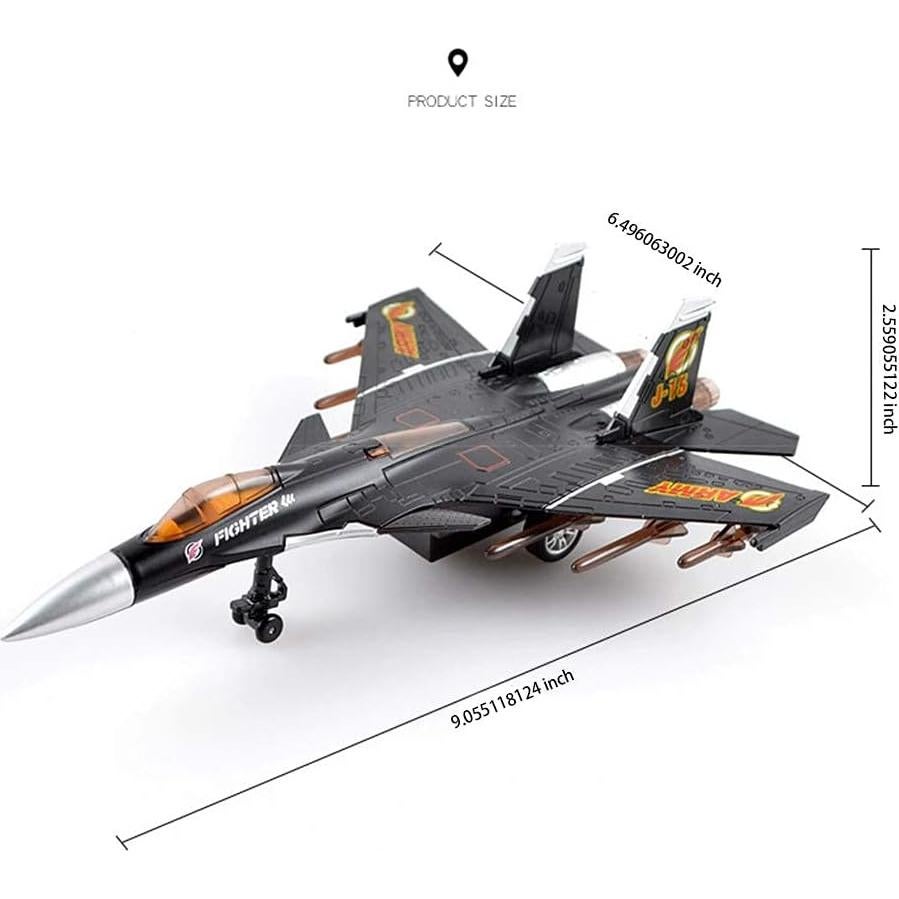 Avión de Combate HSOMiD con Luces y Sonidos - 26.2x19.8cm