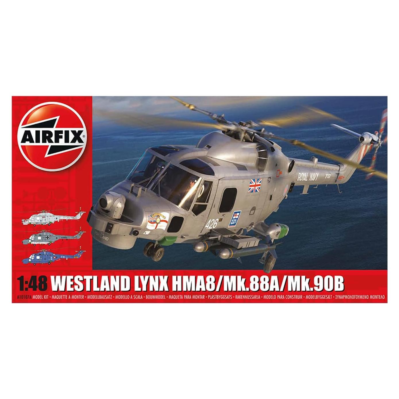 Kit de Modelo Helicóptero Militar Airfix Westland Lynx 1:48