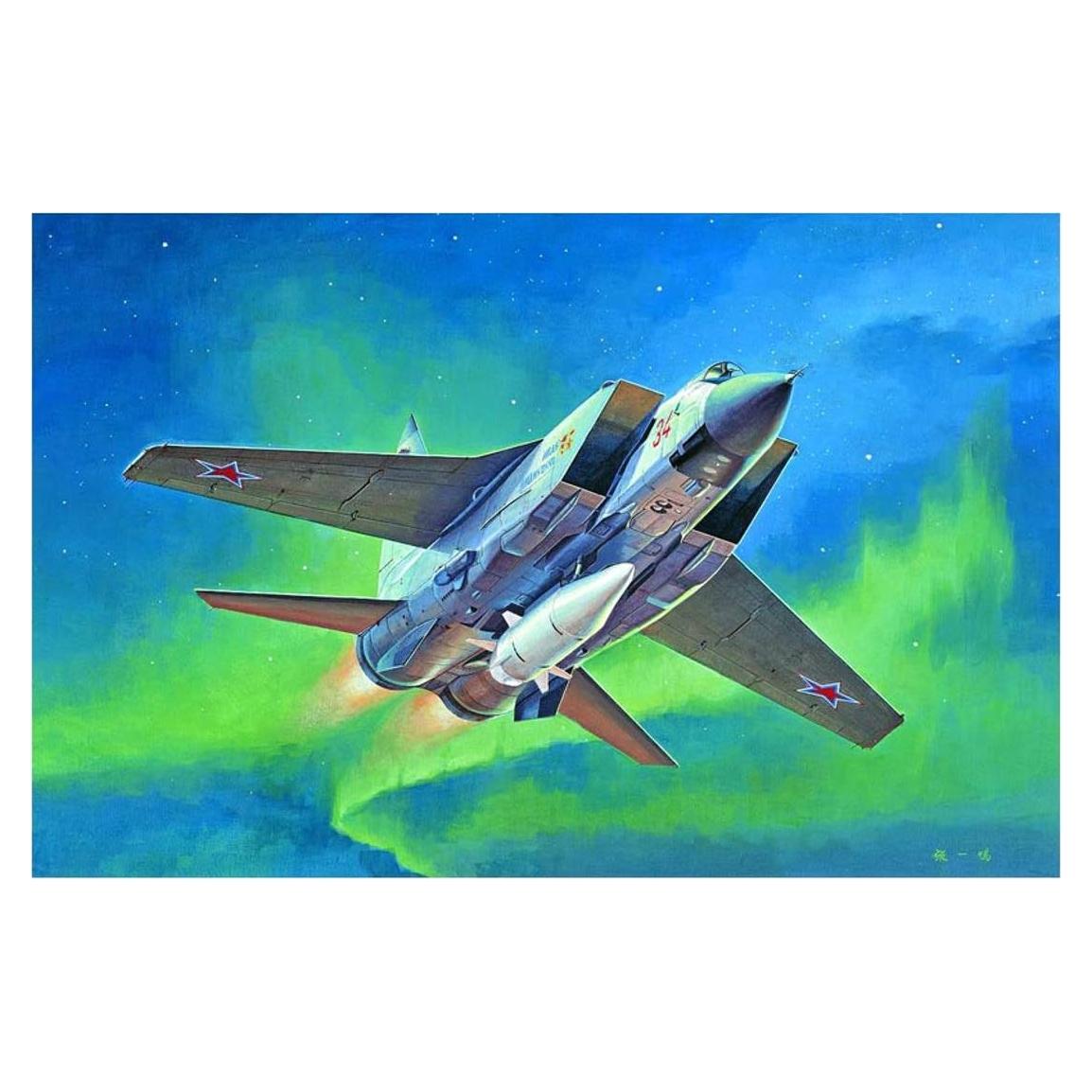 Kit de modelo plástico Trumpeter MiG-31BM 1:72 con KH-47M2