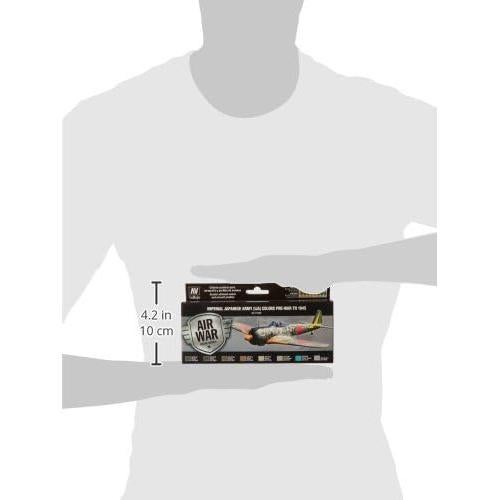 Set de pintura Vallejo IJA 8 colores 17ml para aeronaves